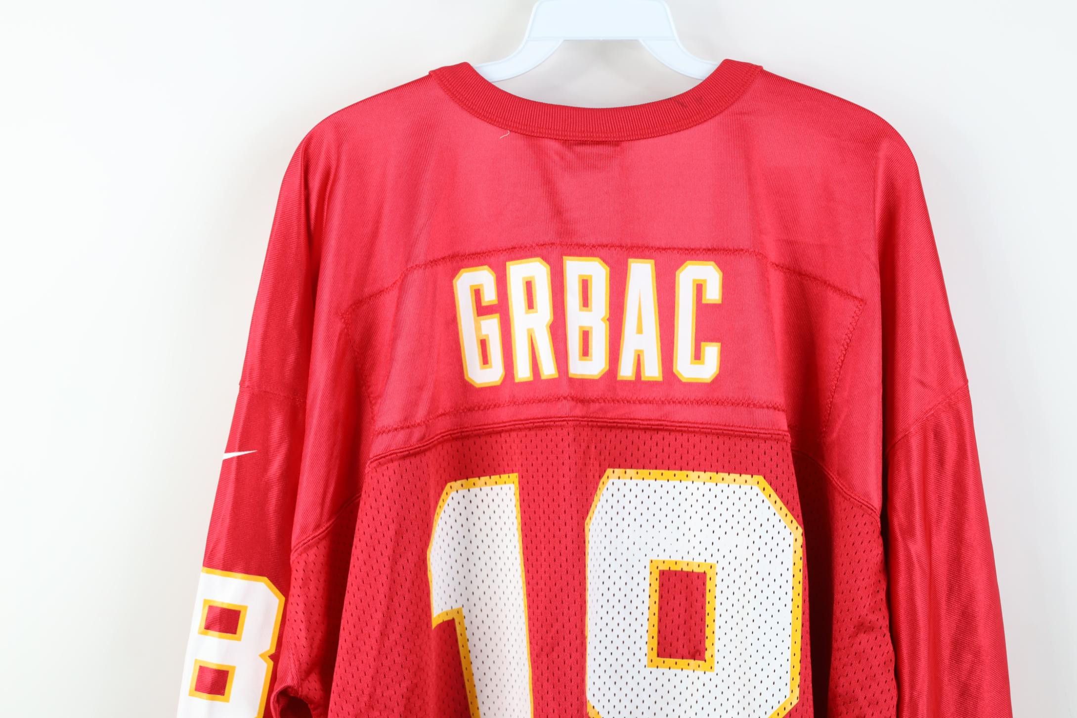 Nike Vintage 90s Y2K Nike Elvis Grbac Kansas City Jersey #18 Size US XXL / EU 58 / 5 - 13 Thumbnail