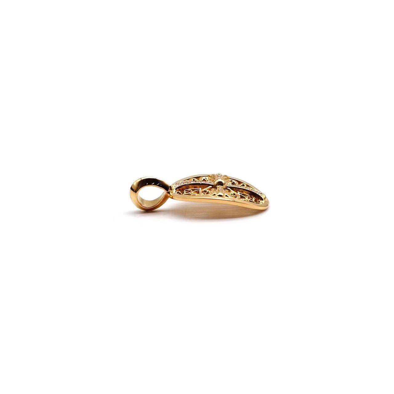 Chrome Hearts Chrome Hearts 22K Gold Diamonds Keeper Cross Necklace Charm Size ONE SIZE - 3 Thumbnail