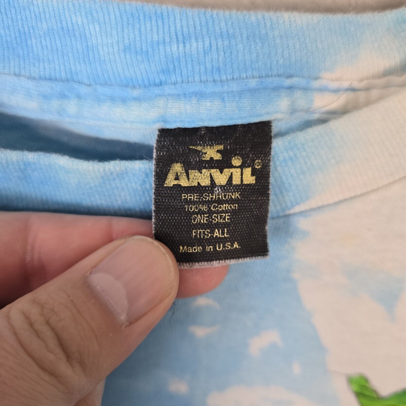 Anvil Vintage 80s Tie Dye Shirt Hibiscus Flower XL Single Stitch Size US XL / EU 56 / 4 - 7 Thumbnail