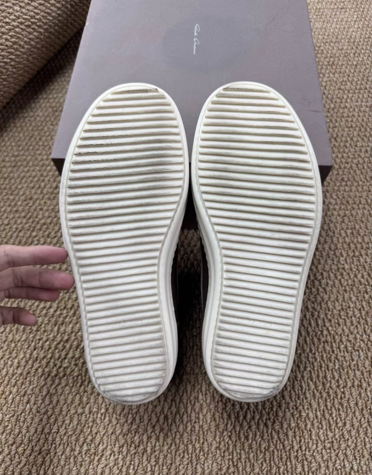 Rick Owens Rick Owens RO Main Line Full Leather Vans Style K37 Size US 6.5 / EU 39-40 - 2 Thumbnail