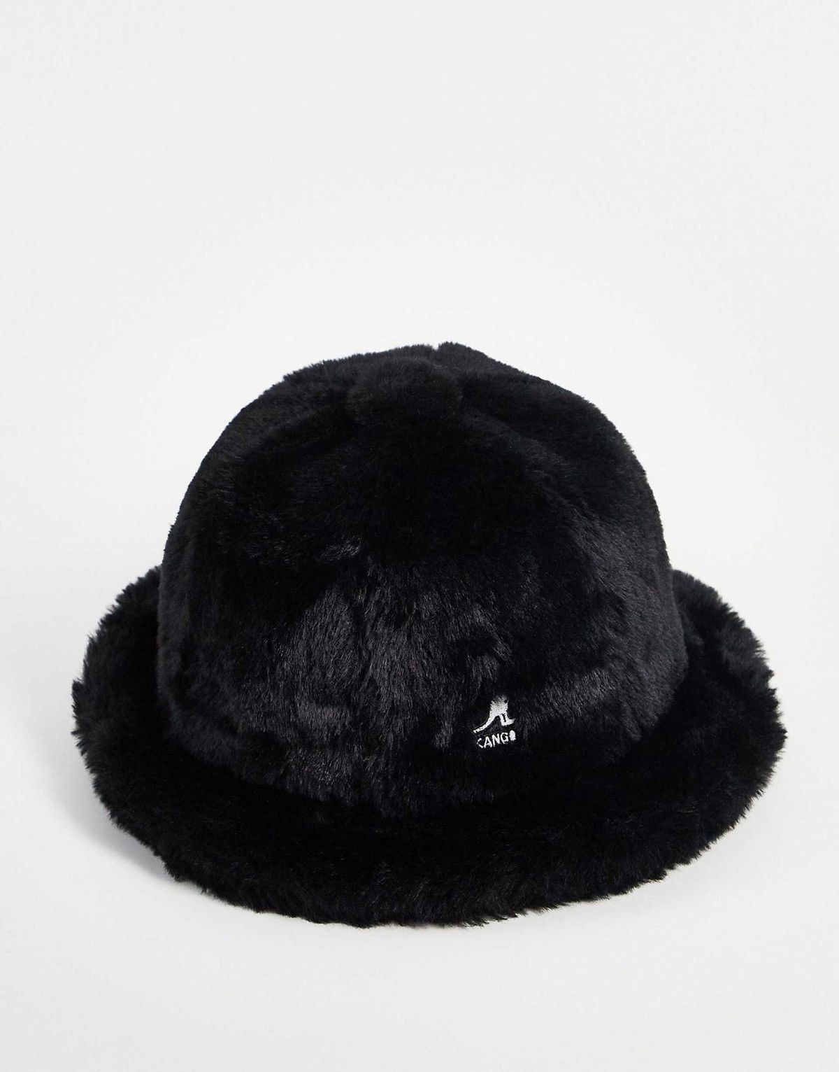 DS! SS23 Kangol Faux Fur Black Bucket Hat