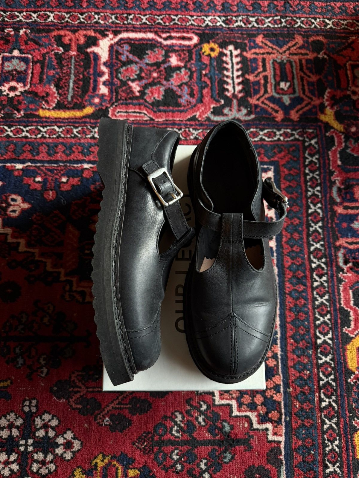 Our Legacy Camden in Car Tire Black Leather Size US 12 / EU 45 - 5 Thumbnail