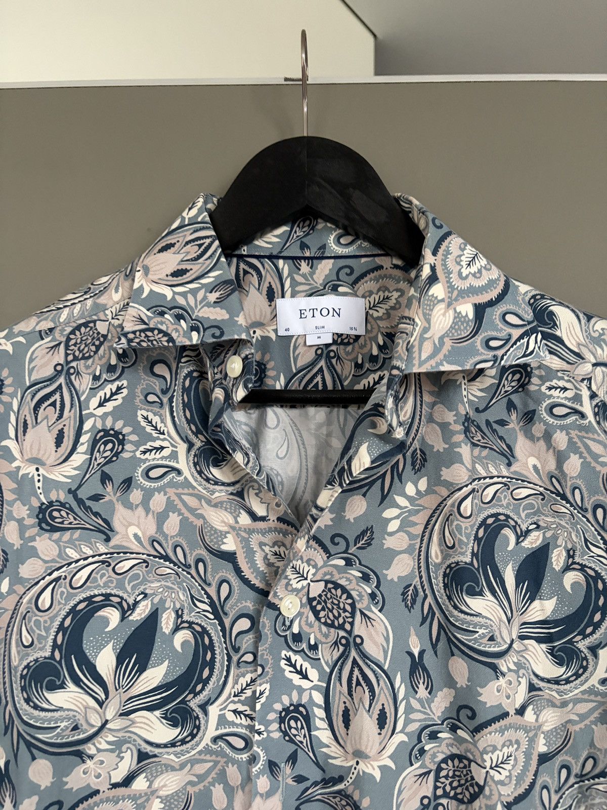 Eton ETON Paisley Classic Casual Shirt Slim Size US M / EU 48-50 / 2 - 3 Thumbnail