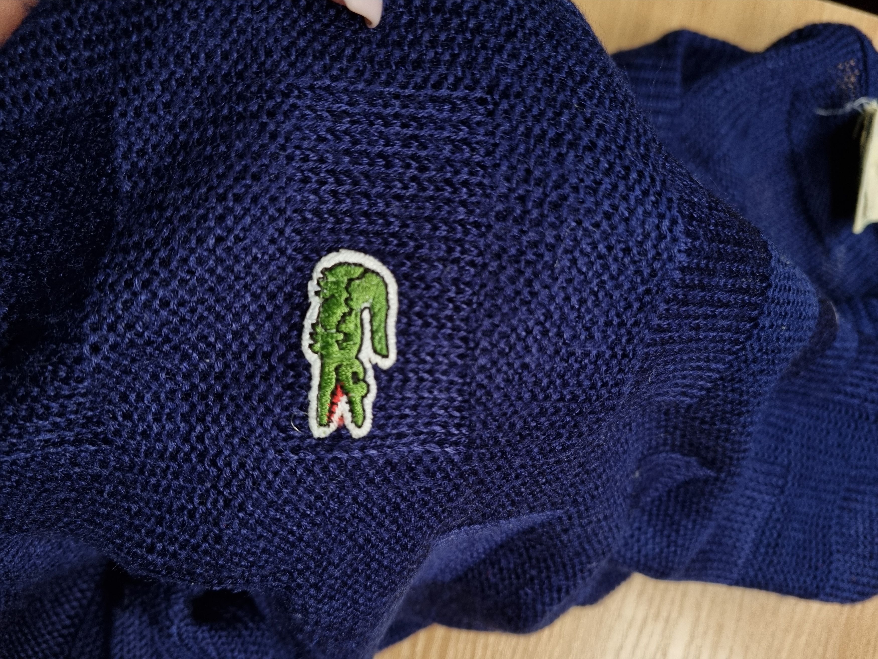 Lacoste 90s LACOSTE Chemise French Knitted Sweater Size US L / EU 52-54 / 3 - 14 Thumbnail