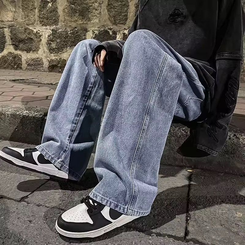 VIBE Washed Denim Pants - Y2K Wide Leg Skate Jeans Size US 32 / EU 48 - 1 Thumbnail