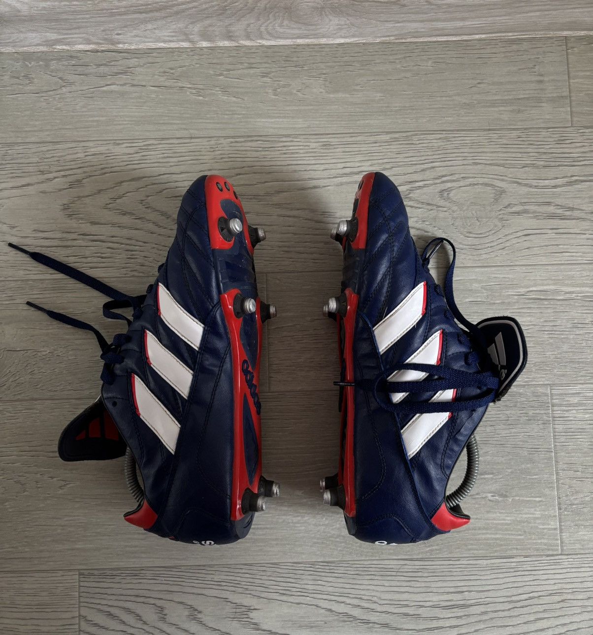 Adidas Vintage Adidas Predator Leather Football Boots Shoes 90s Size US 8.5 / EU 41-42 - 4 Thumbnail
