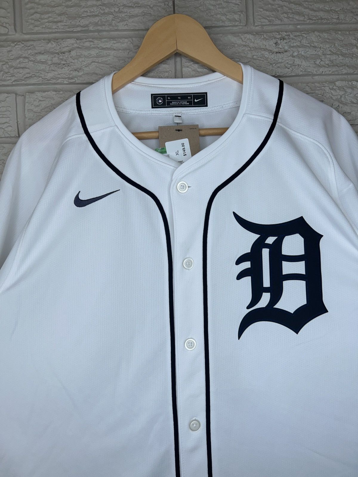 Nike Nike Detroit Tigers White MLB Baseball Jersey Size US XL / EU 56 / 4 - 2 Thumbnail