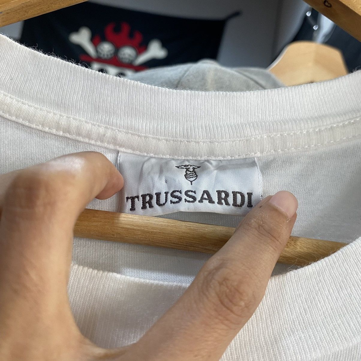 Trussardi × Vintage Vintage Trussardi Big Logo Tee Size US L / EU 52-54 / 3 - 9 Thumbnail