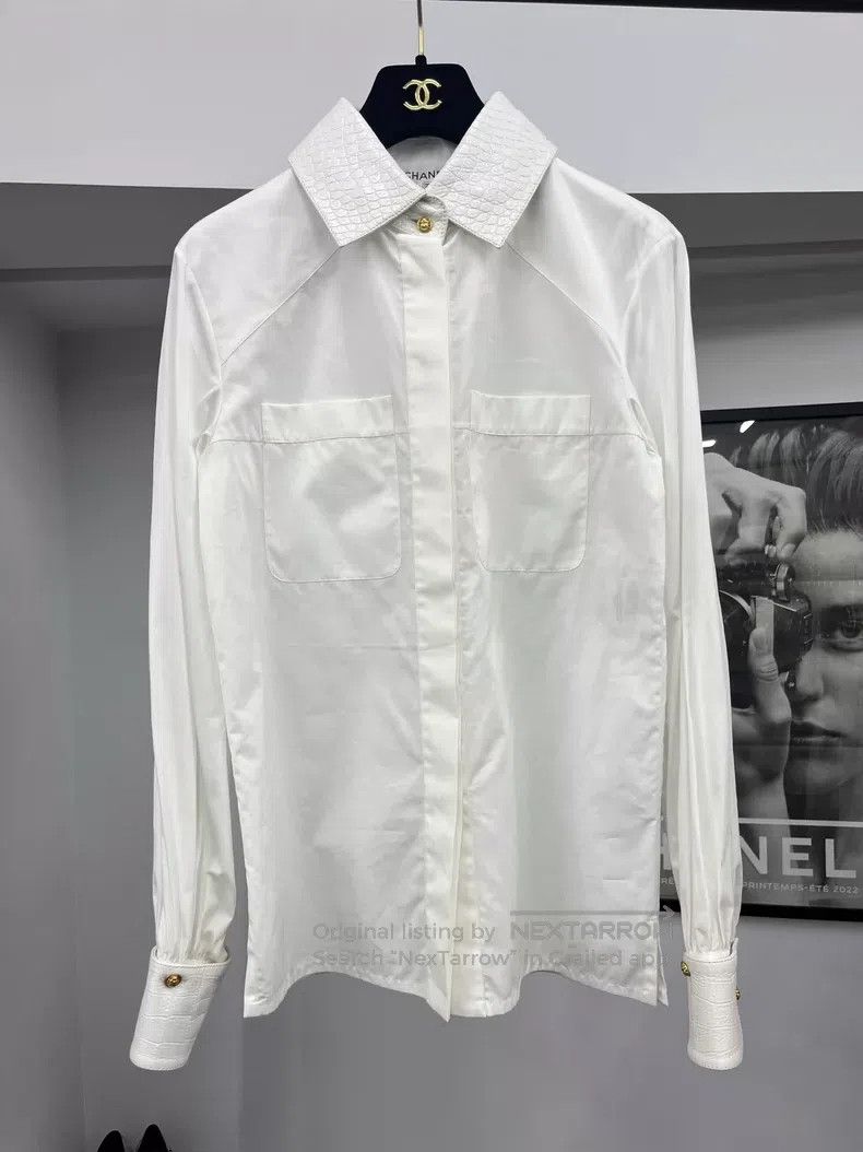 Chanel Chanel Lafayette Egypt Series White Leather Collar High-pr Size XXS / US 00 / IT 34 - 1 Thumbnail
