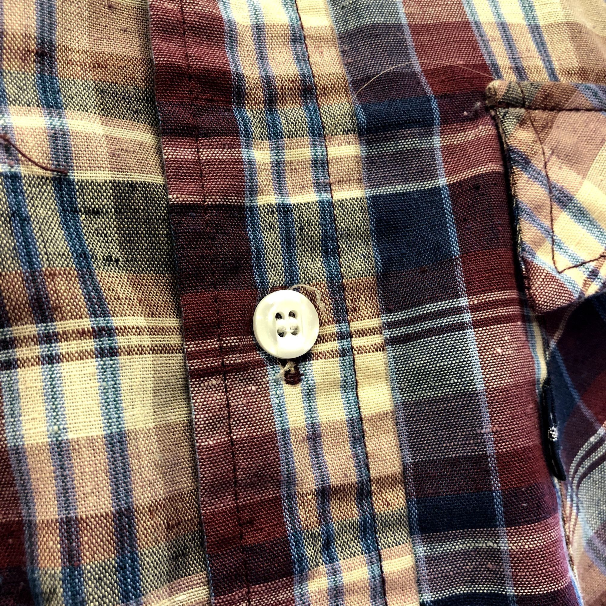 Levi's Vintage 60's Levis Men's MoD Maroon Blue SHADOW PLAID Flecke Size US L / EU 52-54 / 3 - 7 Thumbnail