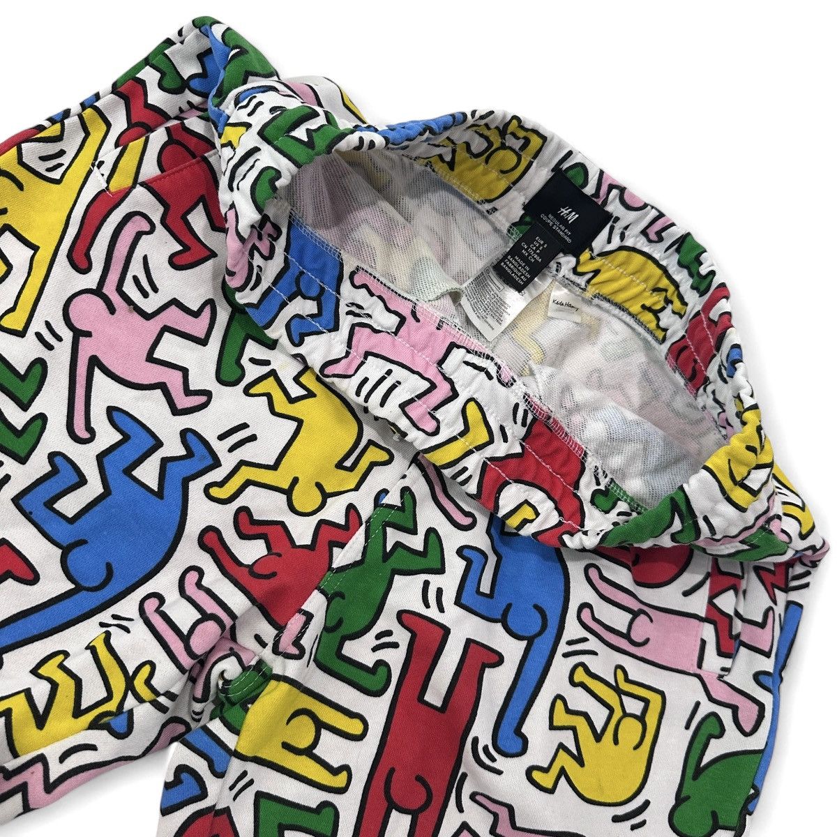 Other Men’s Keith Haring Shorts Jogger Rainbow Doodle Retro 90s Size US 29 - 4 Thumbnail