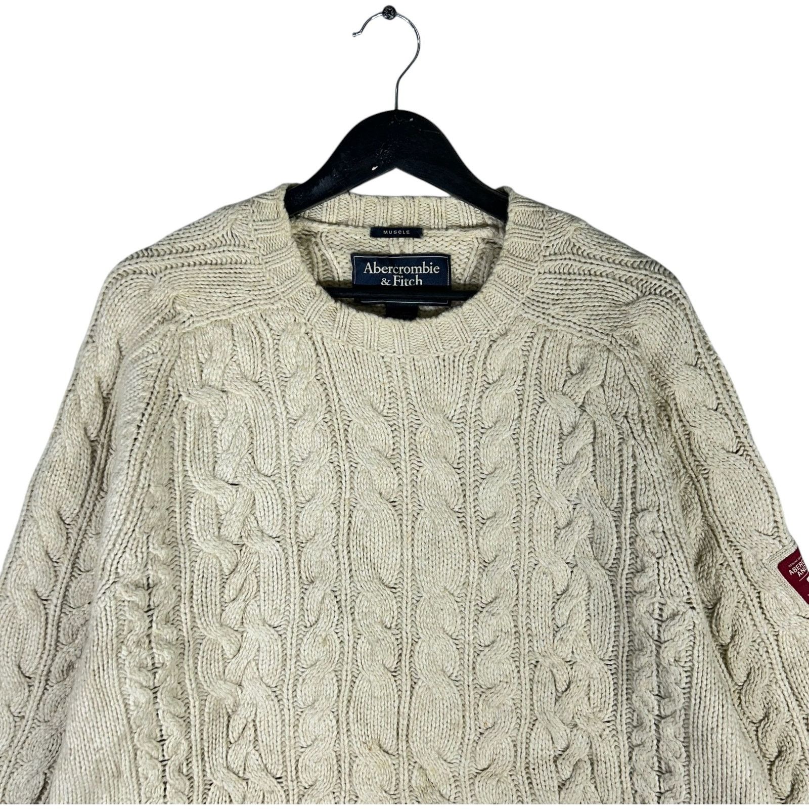 Abercrombie & Fitch Abercrombie & Fitch Wool Muscle Sweater Size US XL / EU 56 / 4 - 2 Thumbnail