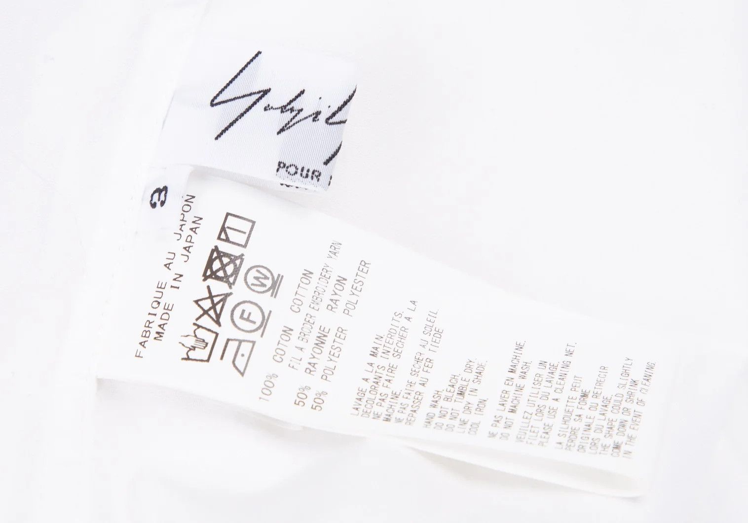 Yohji Yamamoto Yohji Yamamoto Double-Faced Embroidered Shirt White Size US S / EU 44-46 / 1 - 19 Thumbnail