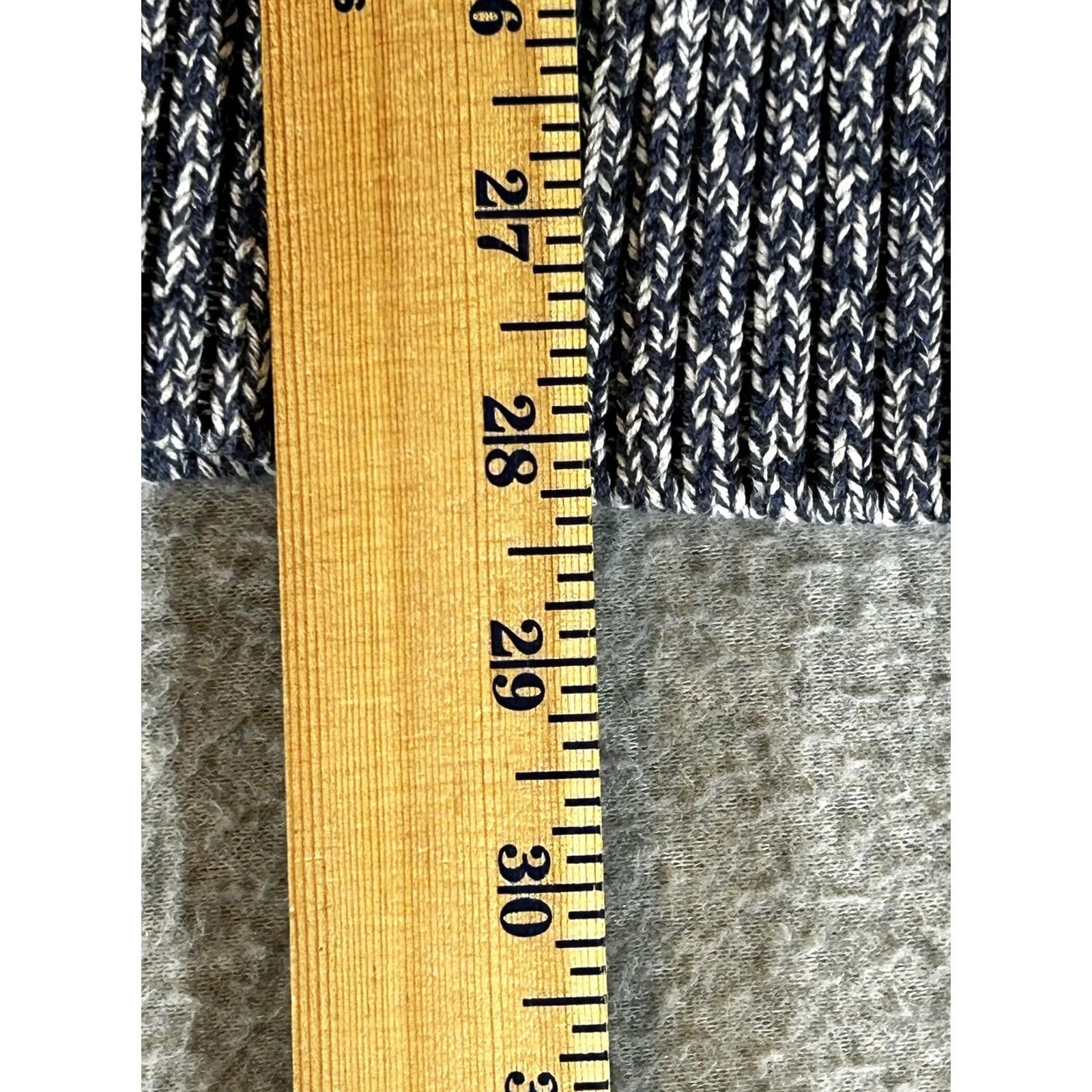 Vintage LL Bean Sweater Womens 3X Plus Blue Full Zip Cable Knit Cardigan Cotton Jacket Size XXL / US 16-18 / IT 52-54 - 5 Thumbnail