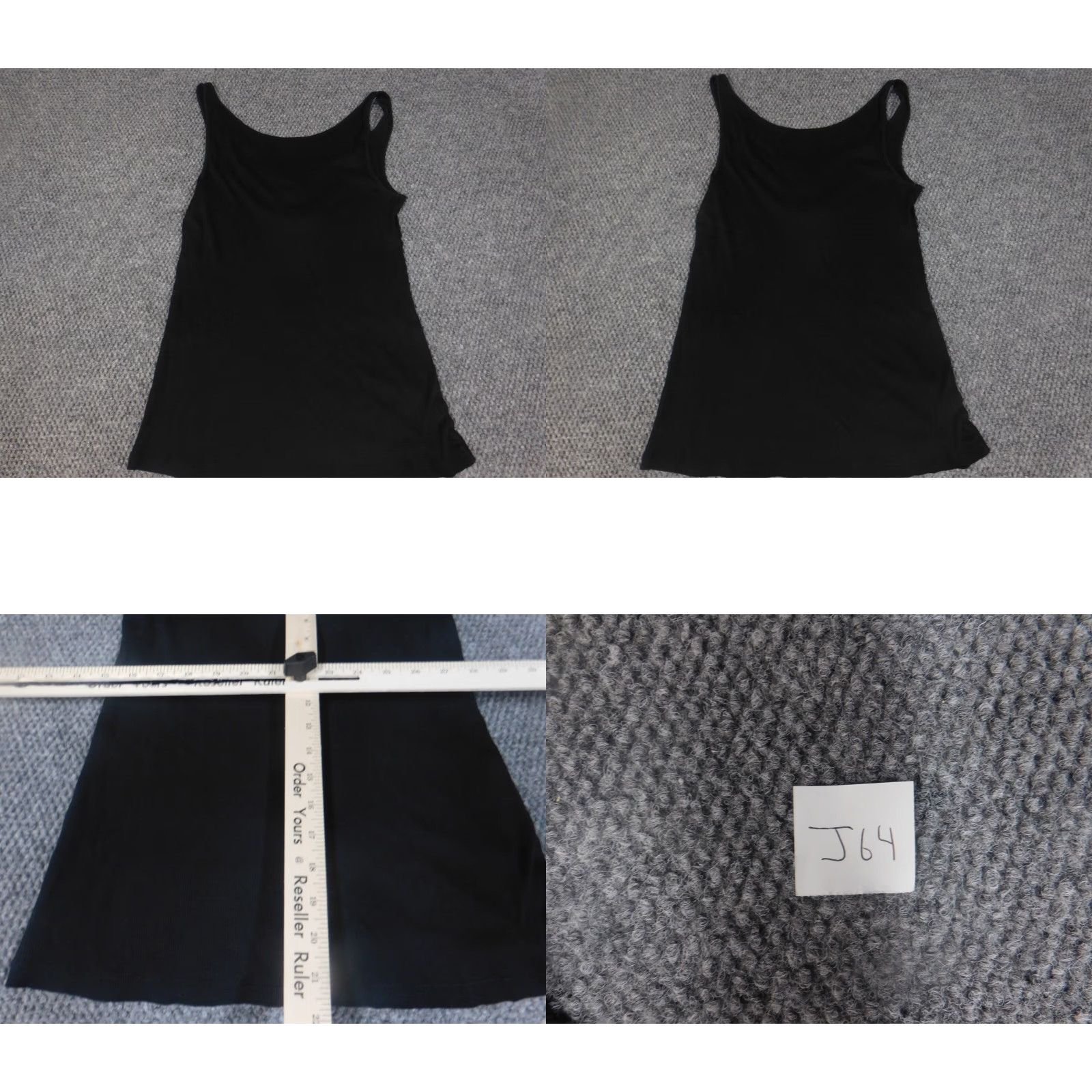 Ann Taylor Ann Taylor Loft Womens Tank Shirt L Black Cotton Sleeveless Collared Button Pullover Casual Basic Size L / US 10 / IT 46 - 8 Thumbnail