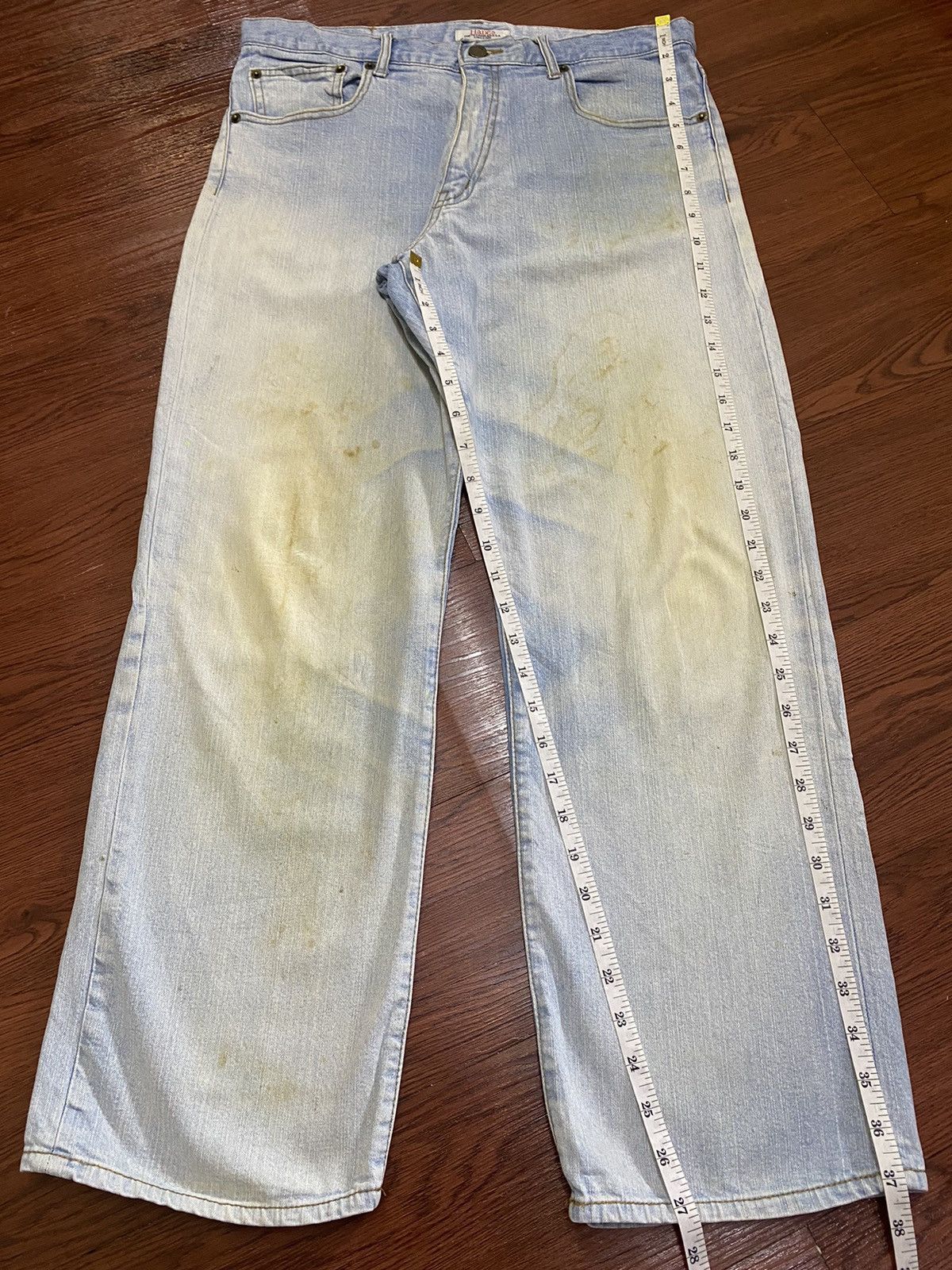 Hanes Vintage Hanes Faded Wash Baggy Style Jeans Size US 32 / EU 48 - 13 Thumbnail