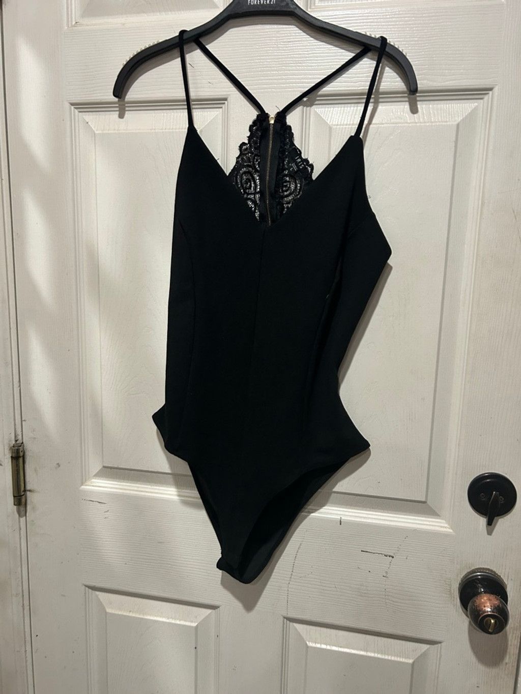 The Unbranded Brand Women's Black Lace Back Bodysuit S Size S / US 4 / IT 40 - 4 Thumbnail