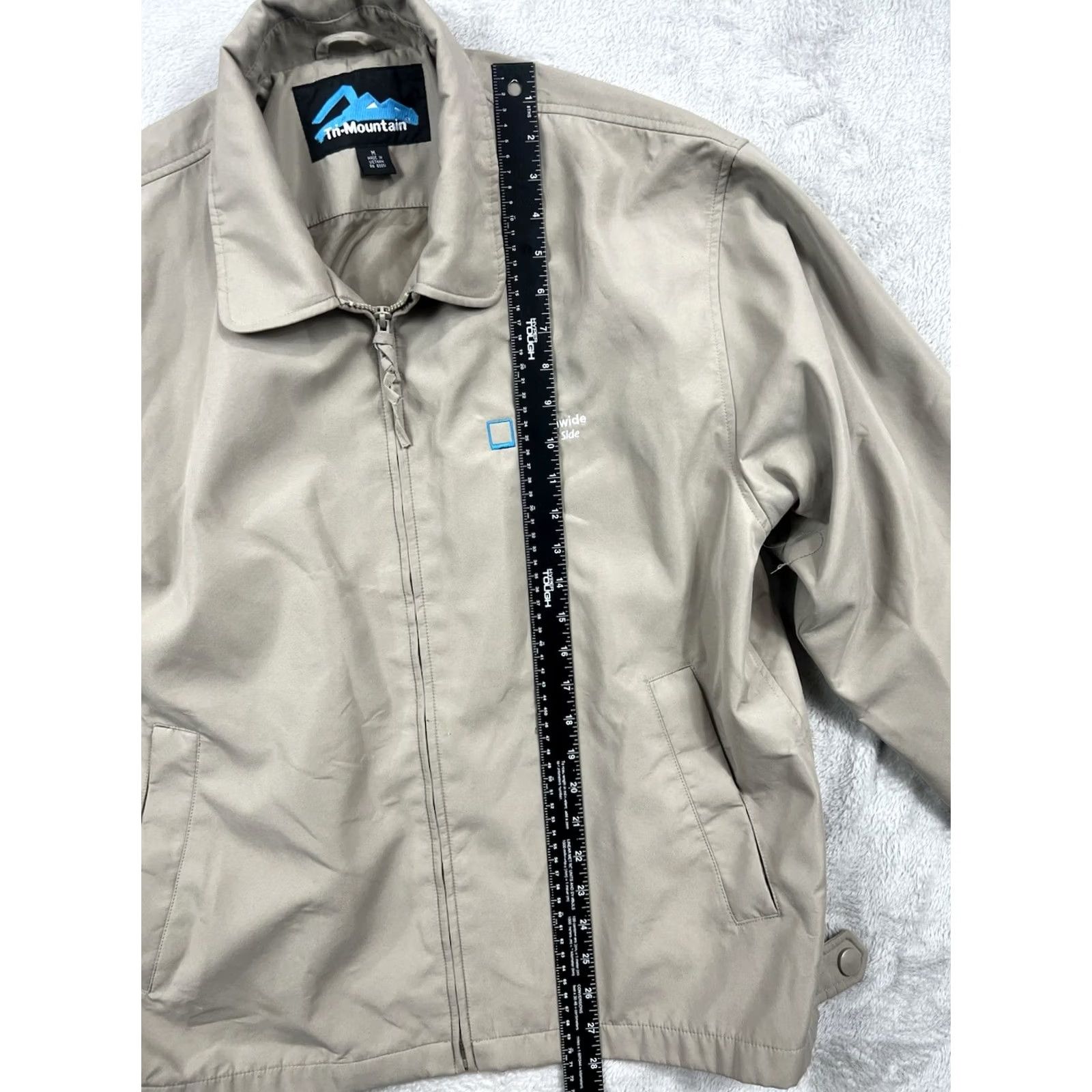 Vintage Tri Mountain Men Lightweight Windbreaker Jacket M Tan Beige Zip Front Outdoor Shell Size US M / EU 48-50 / 2 - 3 Thumbnail