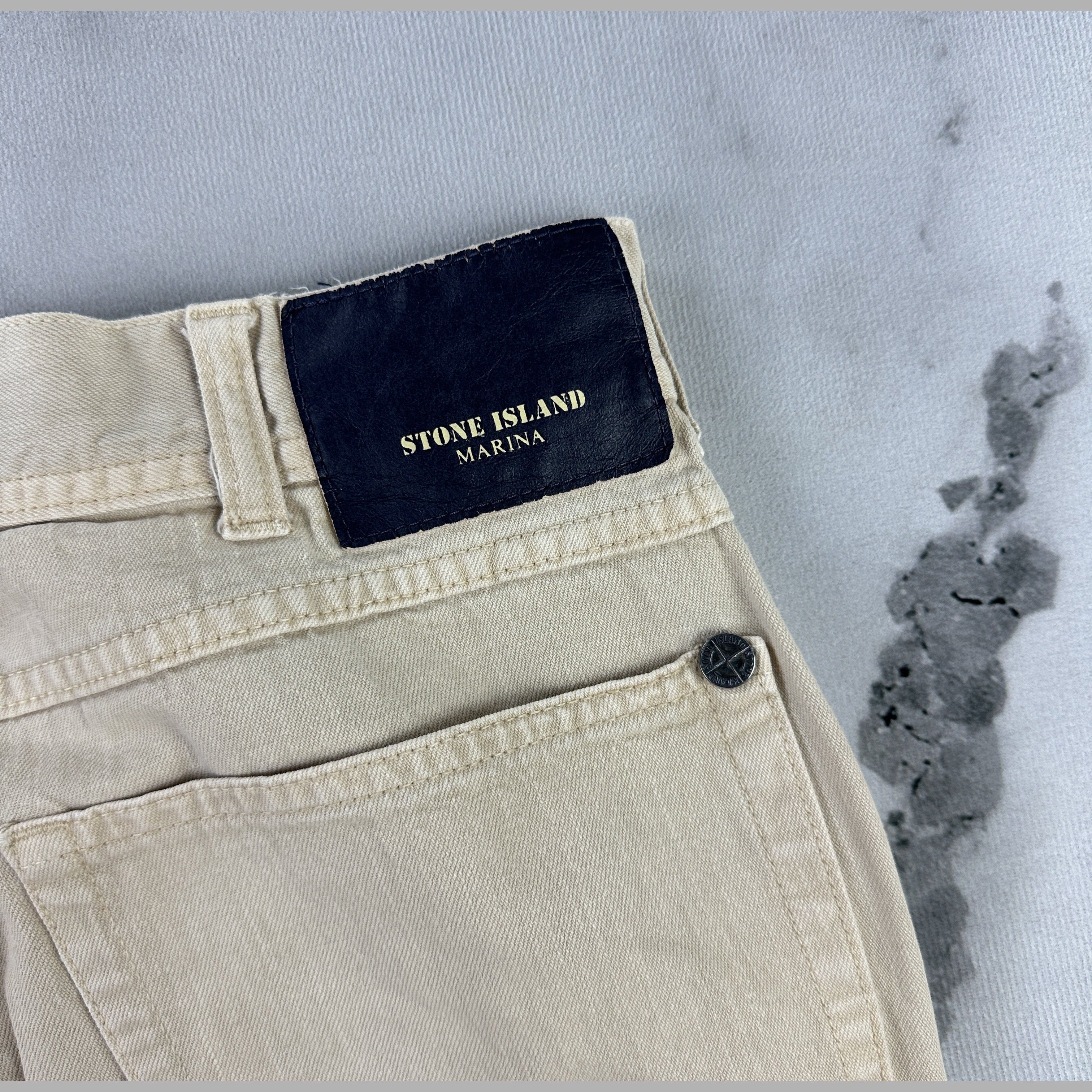 Stone Island Pantaloni Chino Stone Island Marina Cotone ’90s – 48 IT Size US 34 / EU 50 - 8 Thumbnail