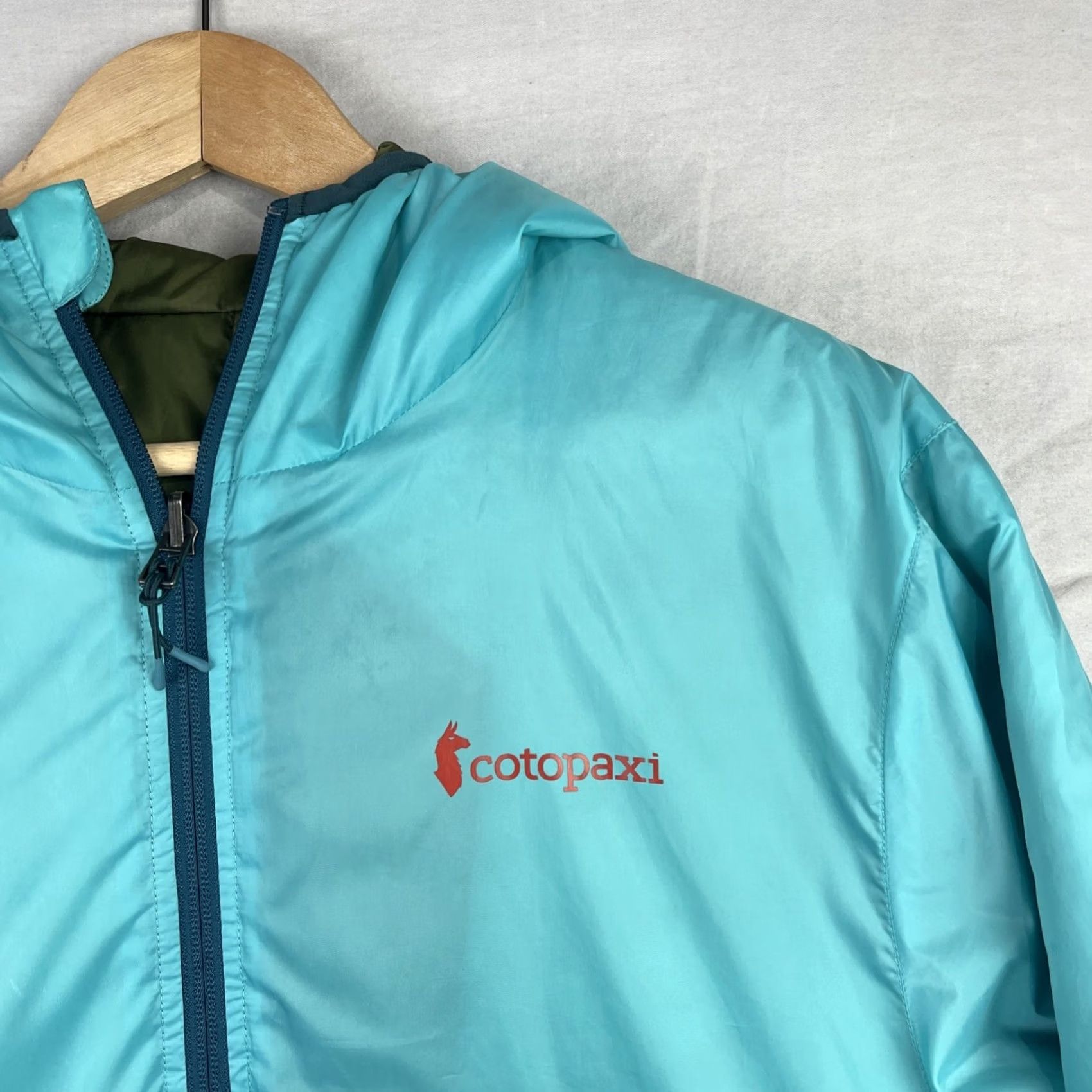 Cotopaxi Cotopaxi Jacket Mens Medium Blue Green Teca Calido Reversible Hooded Insulated Size US M / EU 48-50 / 2 - 3 Thumbnail
