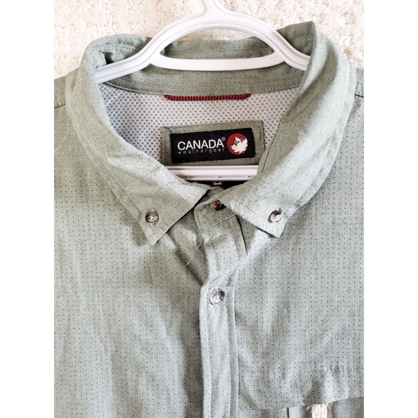 Vintage Canada Weather Gear Button Down Shirt Mens Large Collared Size US XXL / EU 58 / 5 - 4 Thumbnail