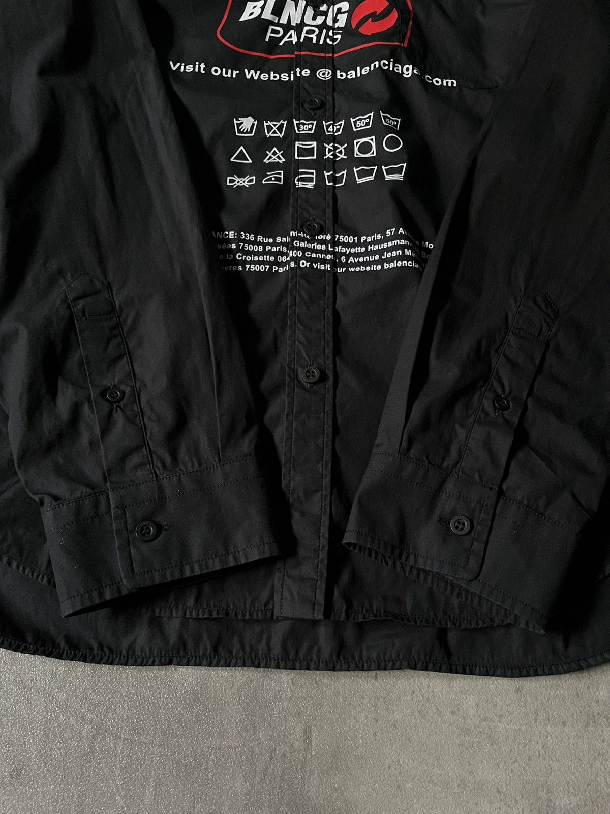 Balenciaga Balenciaga Recycling logo print eco FW21 button up shirt Size US M / EU 48-50 / 2 - 6 Thumbnail