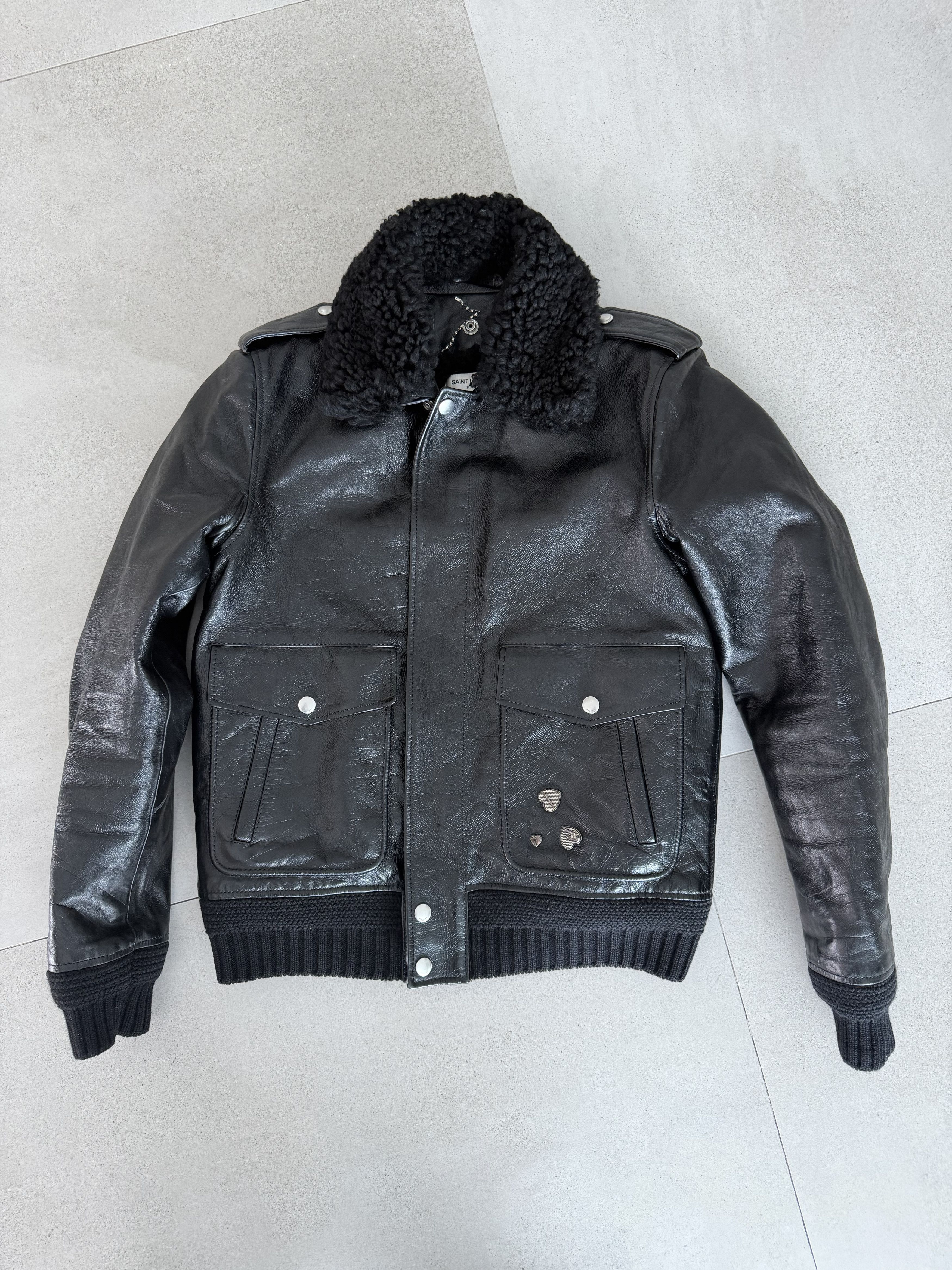Saint Laurent Paris AW13 Saint Laurent Paris Black Leather Cafe