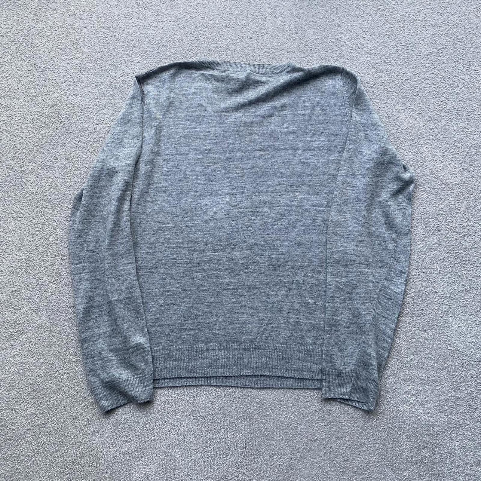 Dries Van Noten Dries Van Noten Linen V Neck Sweater Jumper Size US M / EU 48-50 / 2 - 3 Thumbnail