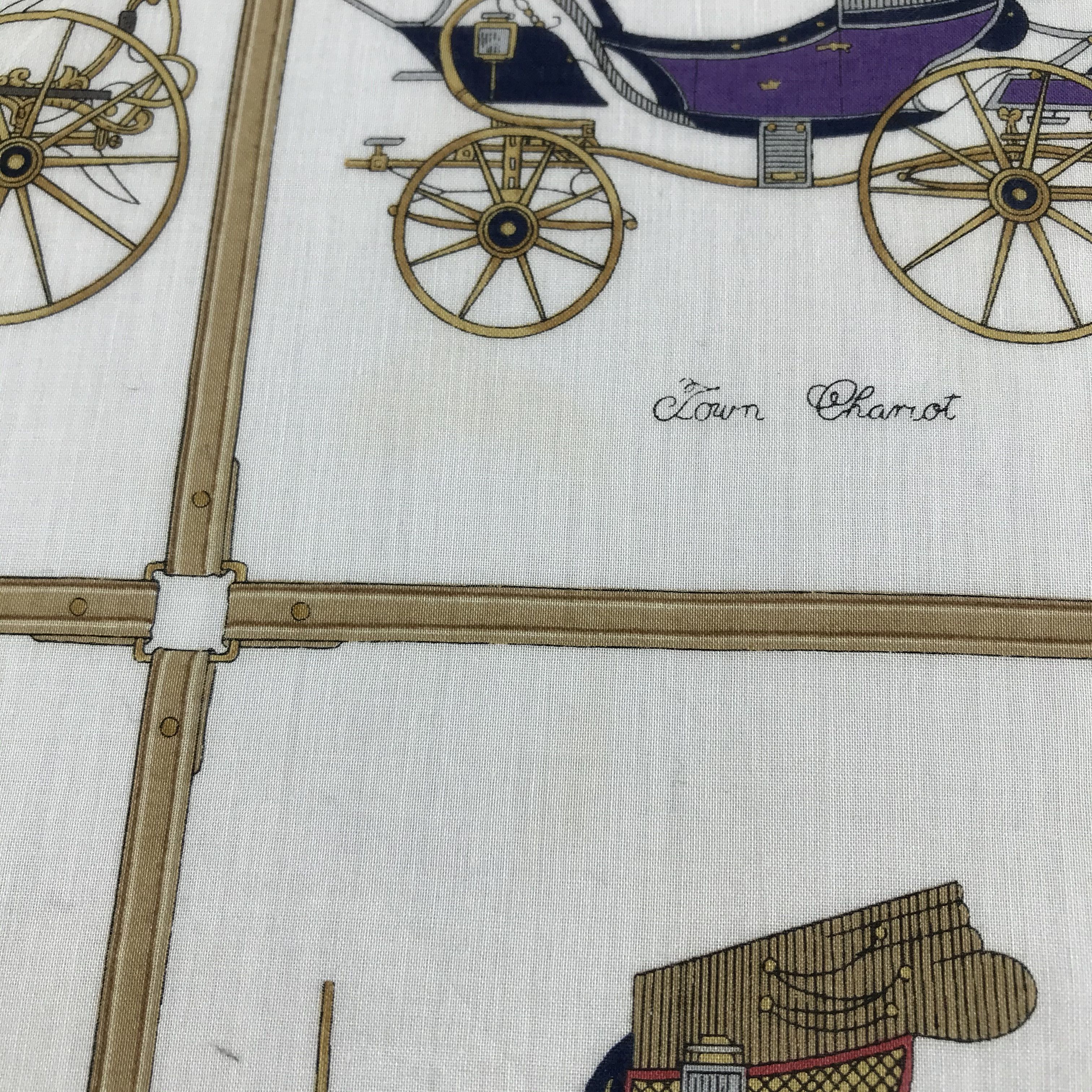 Celine Celine Carriage Handkerchief Neckerchief Bandana H694 Size ONE SIZE - 6 Thumbnail