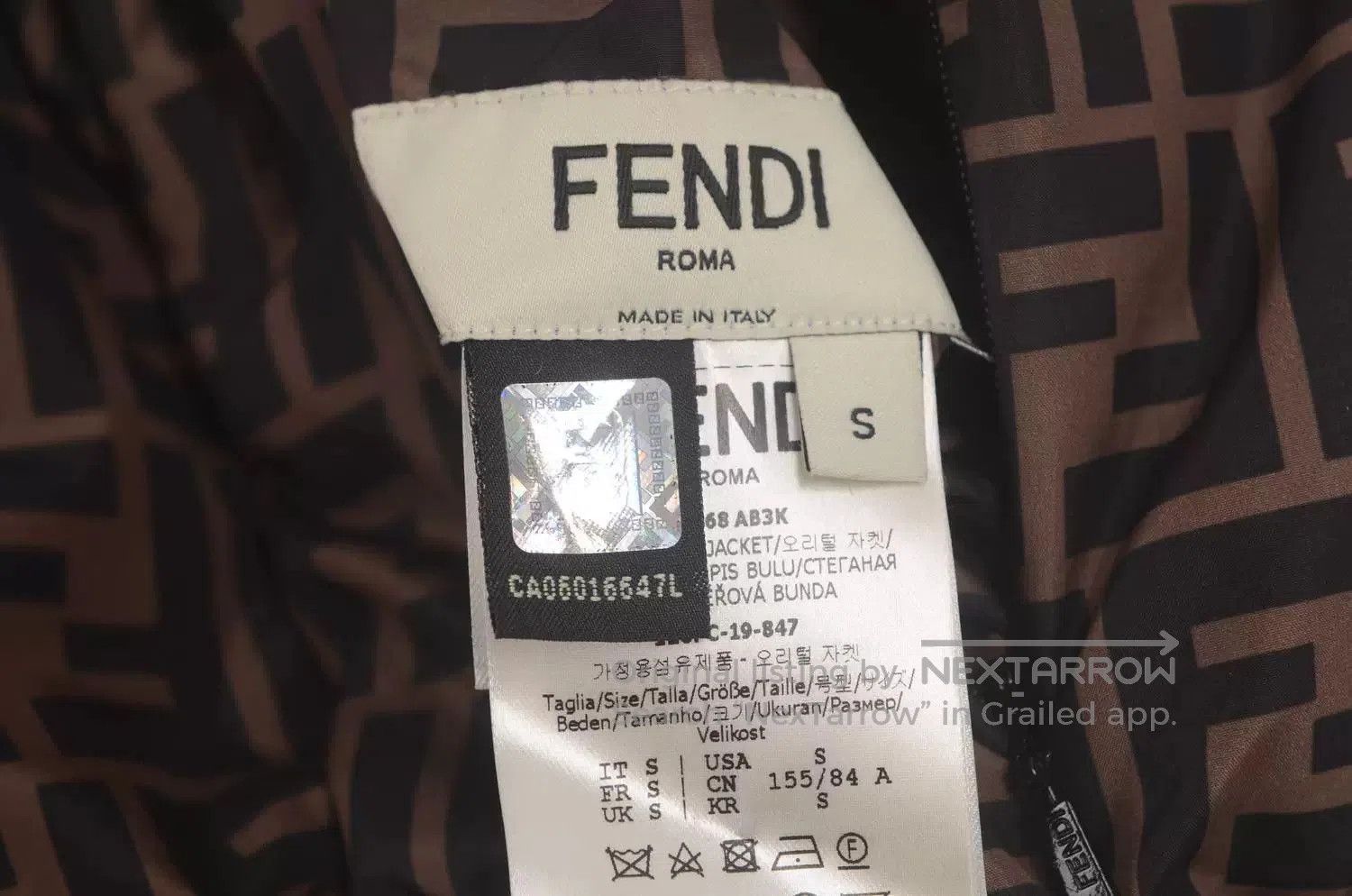 Fendi fendi silver down jacket with unique design. Size US M / EU 48-50 / 2 - 3 Thumbnail