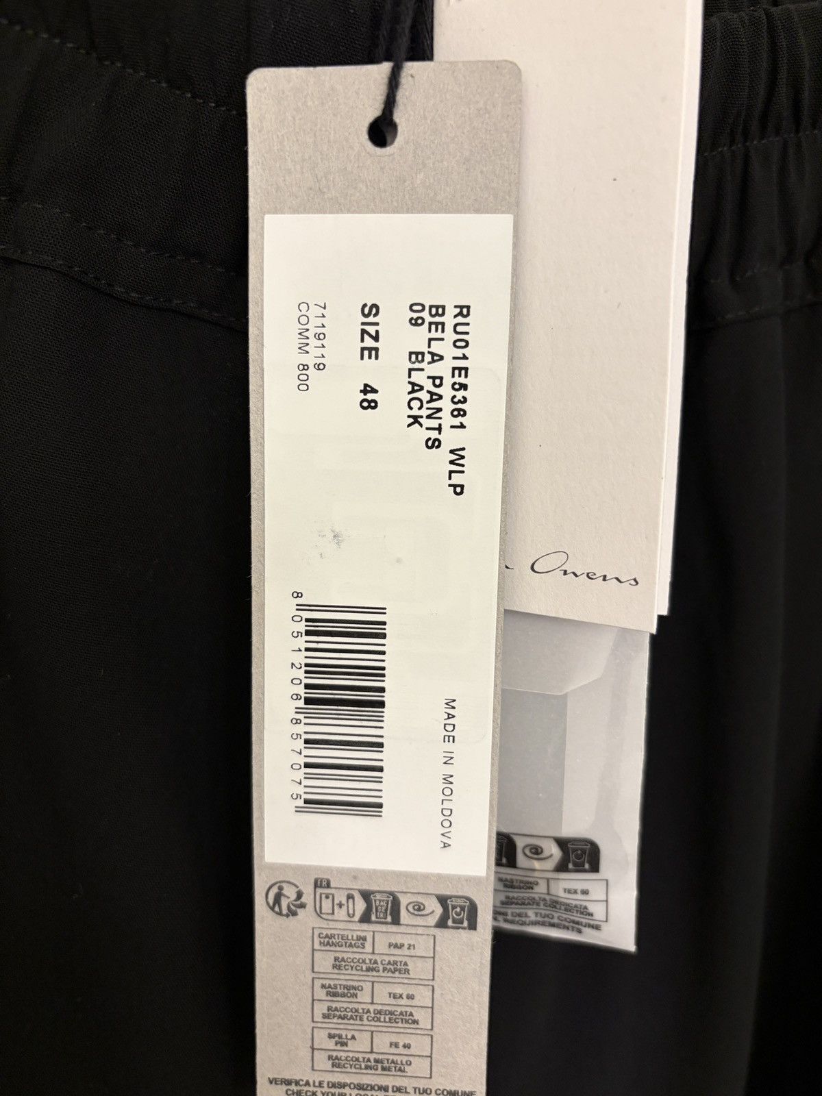Rick Owens Rick Owens Black Bela Pants Size US 32 / EU 48 - 3 Thumbnail