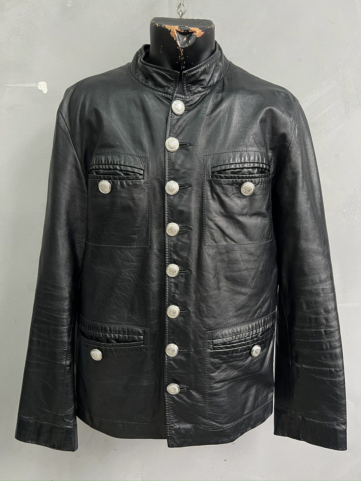PPFM Black hysteric glamour Jacket Vintage napoleon Biker 90s Size US M / EU 48-50 / 2 - 1 Thumbnail