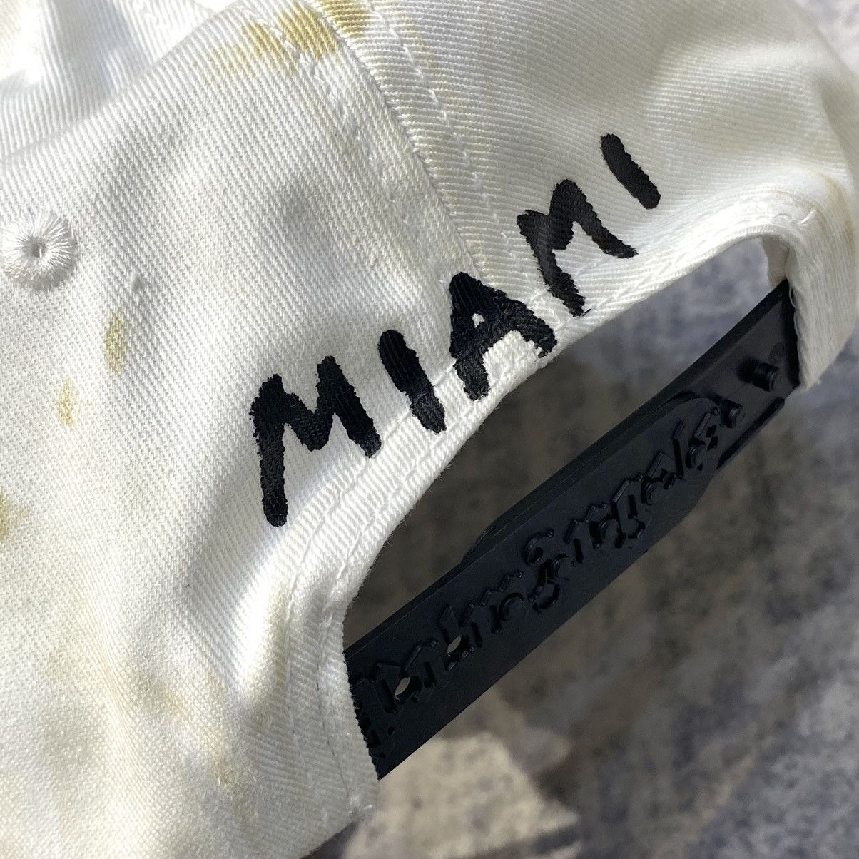 Palm Angels PALM ANGELS Logo Detailed Baseball Hat WHITE Size ONE SIZE - 5 Thumbnail