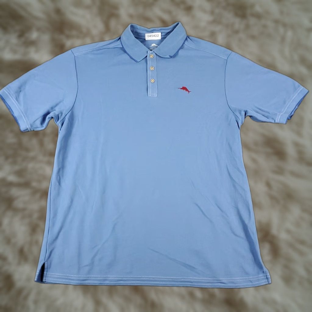 Tommy Bahama VINTAGE Tommy Bahama Polo Shirt Mens XL Blue Casual Short Sleeve Shirt Adult XL Blue Logo Polo - Men's Clothing, Tommy Bahama, Polo, 80s 90s? Wait. Size US XL / EU 56 / 4 - 1 Thumbnail