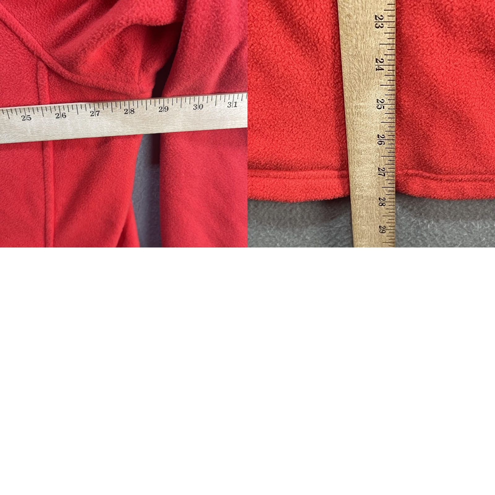 Starter Starter Jacket Mens 2XL Fleece Red Gray Trim Full Zip High Collar Pockets Raglan Size US XXL / EU 58 / 5 - 8 Thumbnail