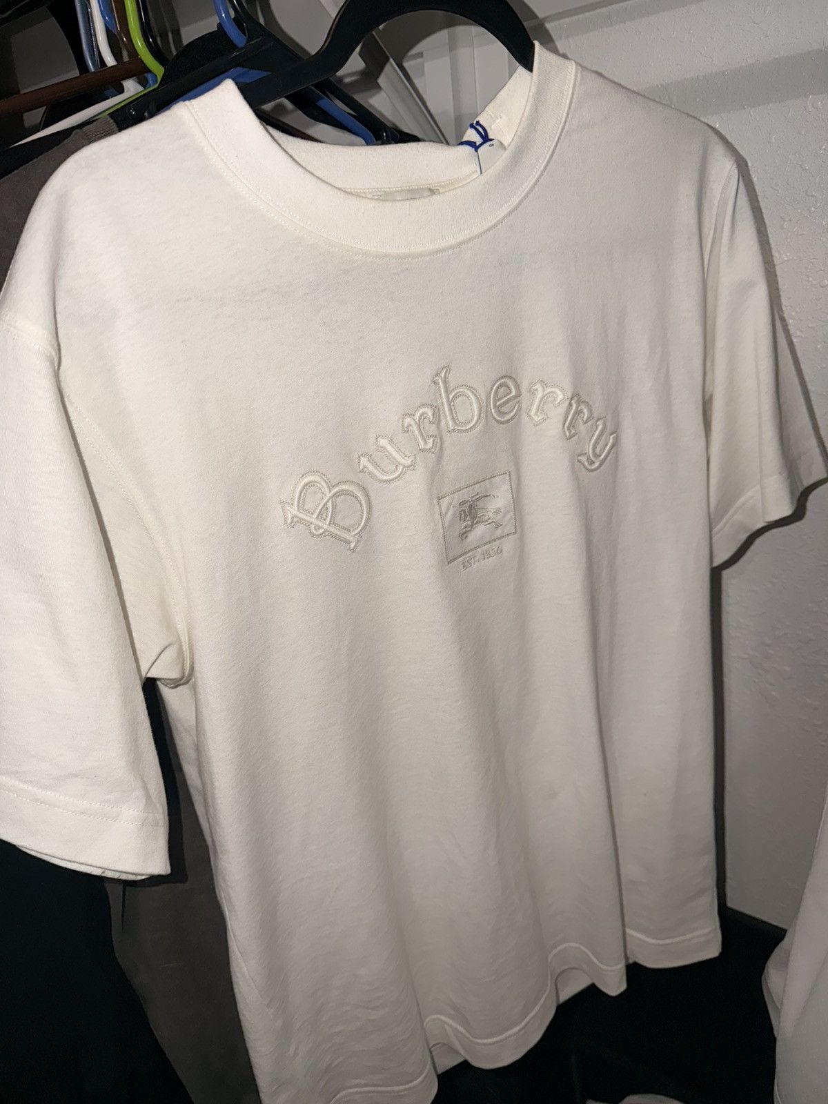 Burberry Burberry white t shirt Size US S / EU 44-46 / 1 - 1 Thumbnail