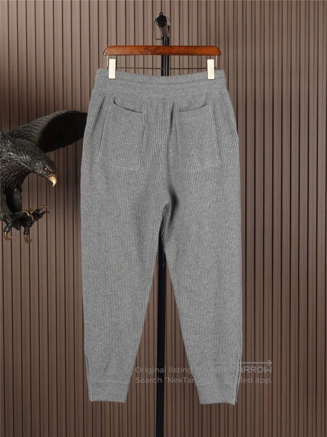 Brunello Cucinelli brunello cucinelli gray cashmere jogger pants. Size US 32 / EU 48 - 3 Thumbnail