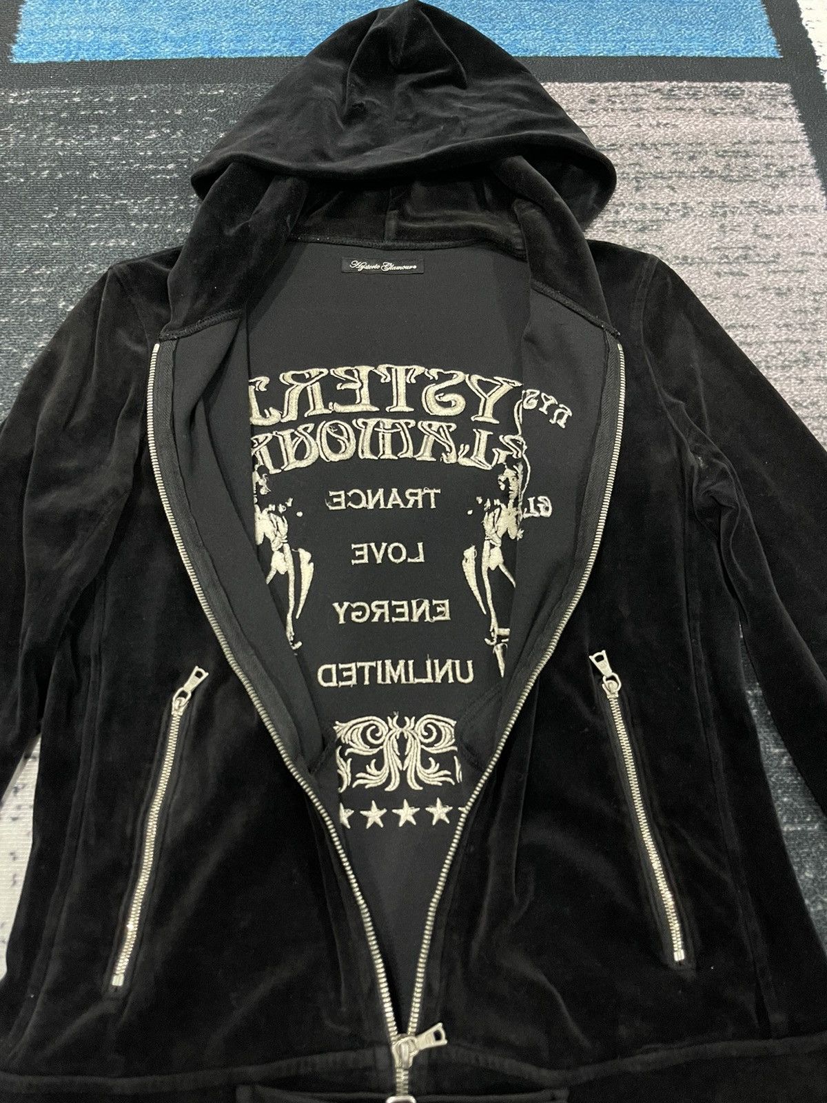 Hysteric Glamour 📌Binding Offer📌 HYSTERIC GLAMOUR VELVET HOODIE JACKET Size XS / US 0-2 / IT 36-38 - 17 Thumbnail