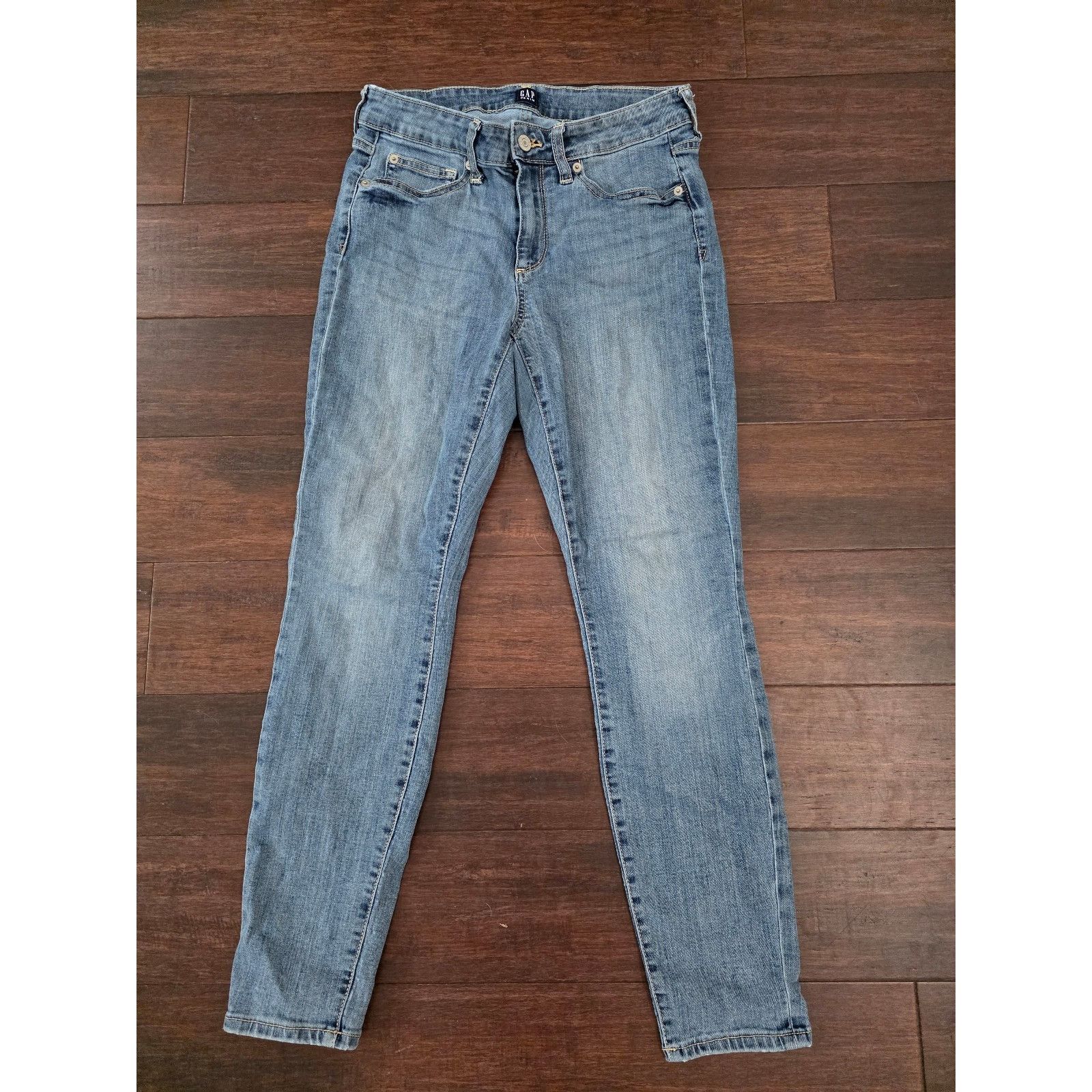 Gap Gap light-wash 30 Curvy True Skinny Blue Jeans Size 28" / US 6 / IT 42 - 1 Thumbnail