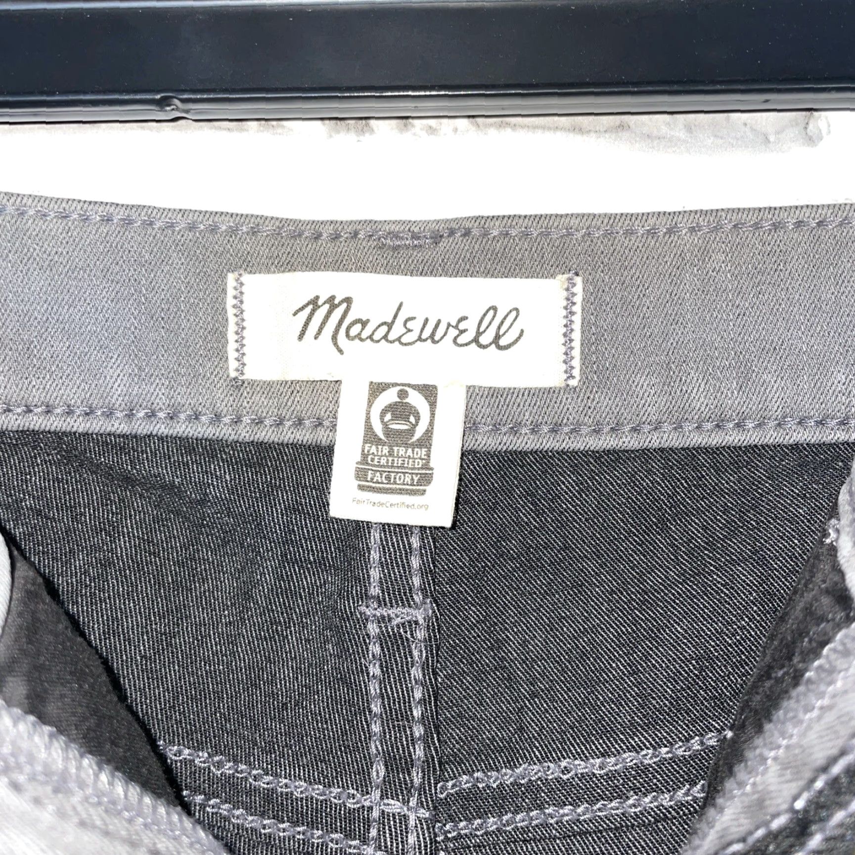 Madewell MADewell Gray Skinny Roadtripper Jeggings Womens Petite Size 24P 25" Inseam Size 42" / US 20 - 5 Thumbnail