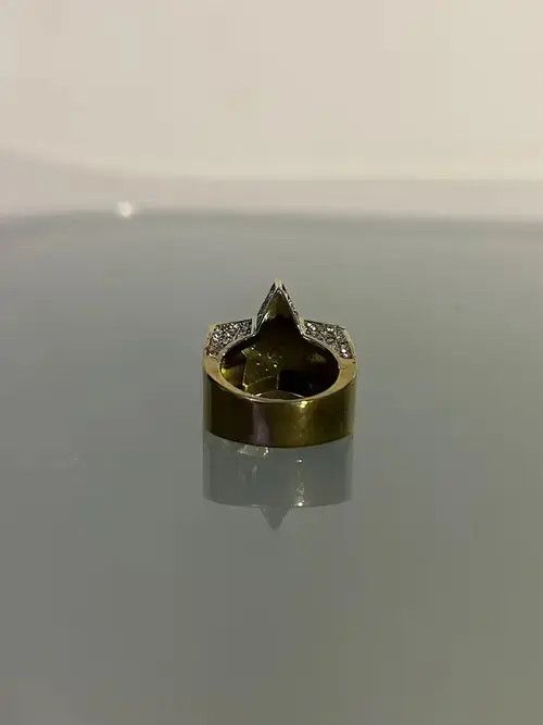 Ring Of Fire Rhinestone Star Ring (gold) Size ONE SIZE - 3 Thumbnail
