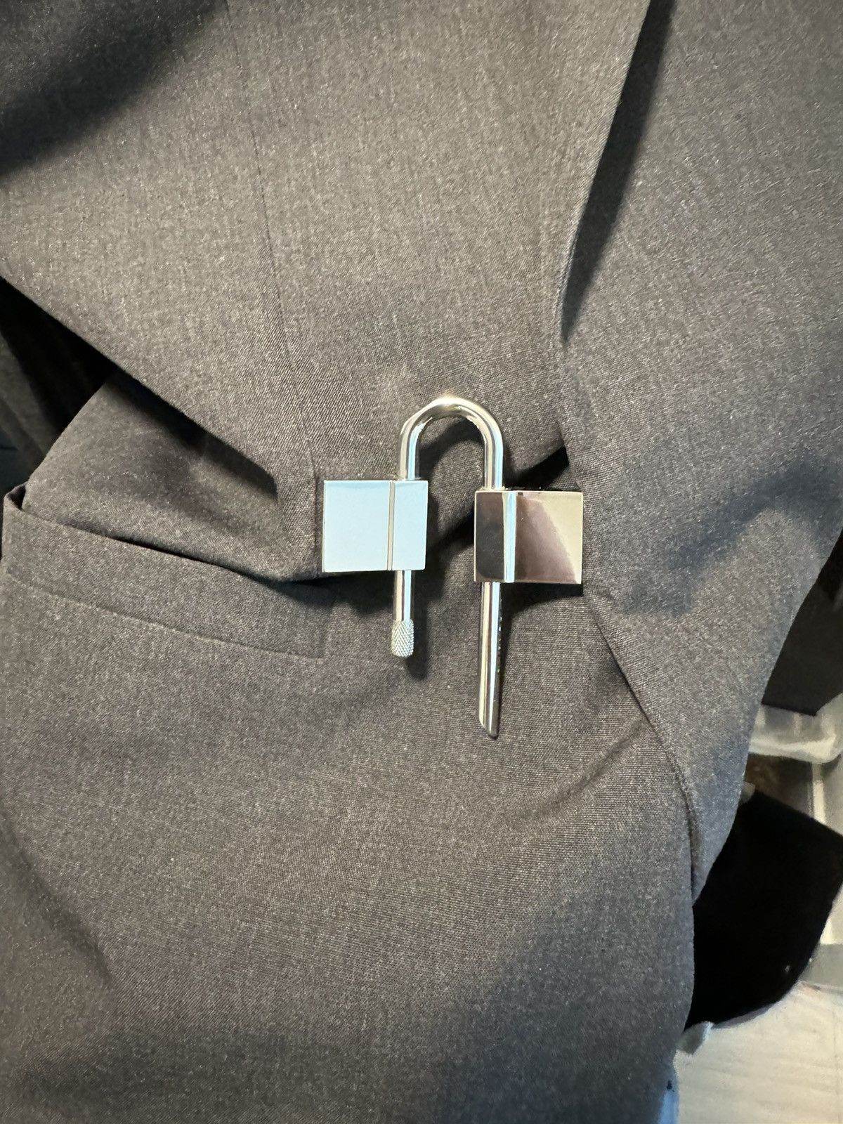 Givenchy Givenchy Blazer Gray U-Lock 50 Size 50R - 3 Thumbnail