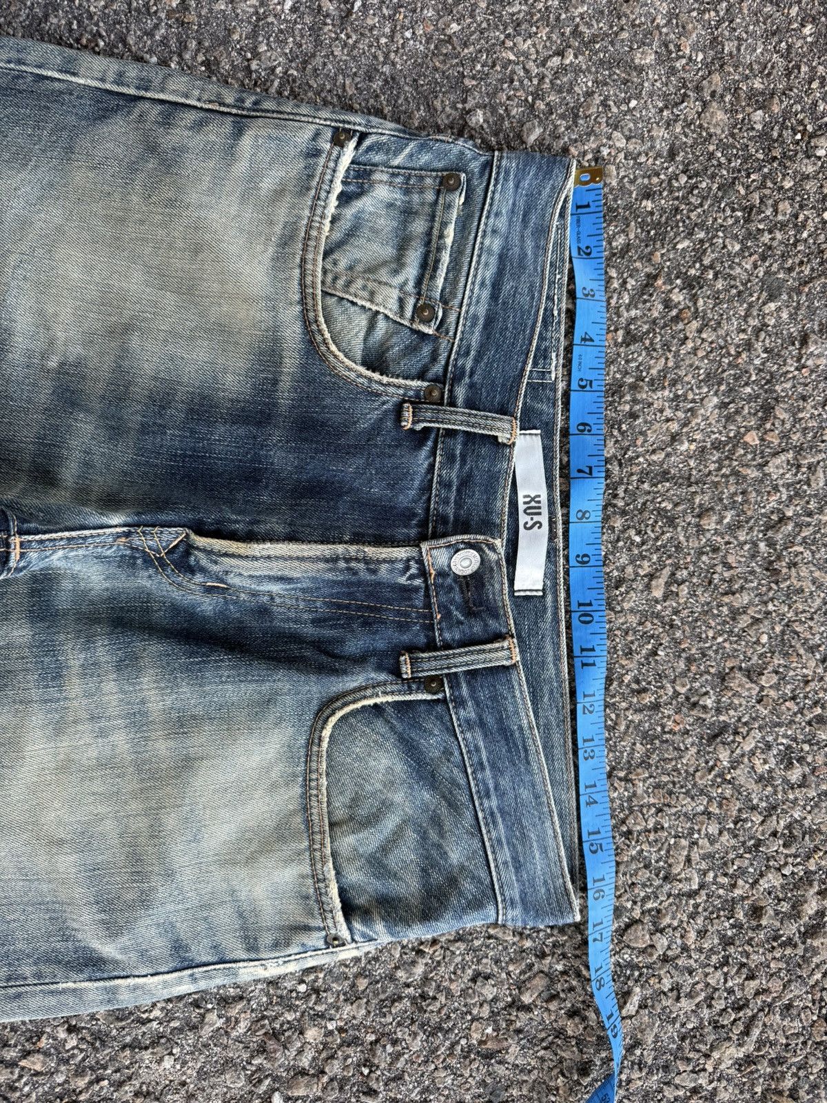 Edwin Vintage Edwin Faded Mud wash distressed faded denim pants Size US 33 - 6 Thumbnail