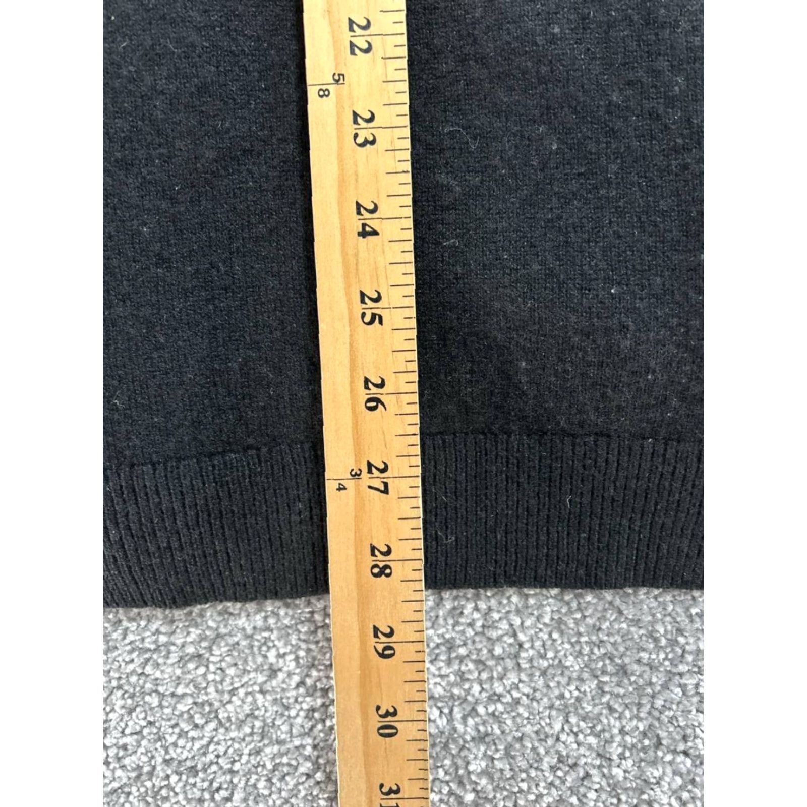 Theory Theory Cardigan Womens Medium Black Cashmere Knit Open Front Sweater Size M / US 6-8 / IT 42-44 - 8 Thumbnail