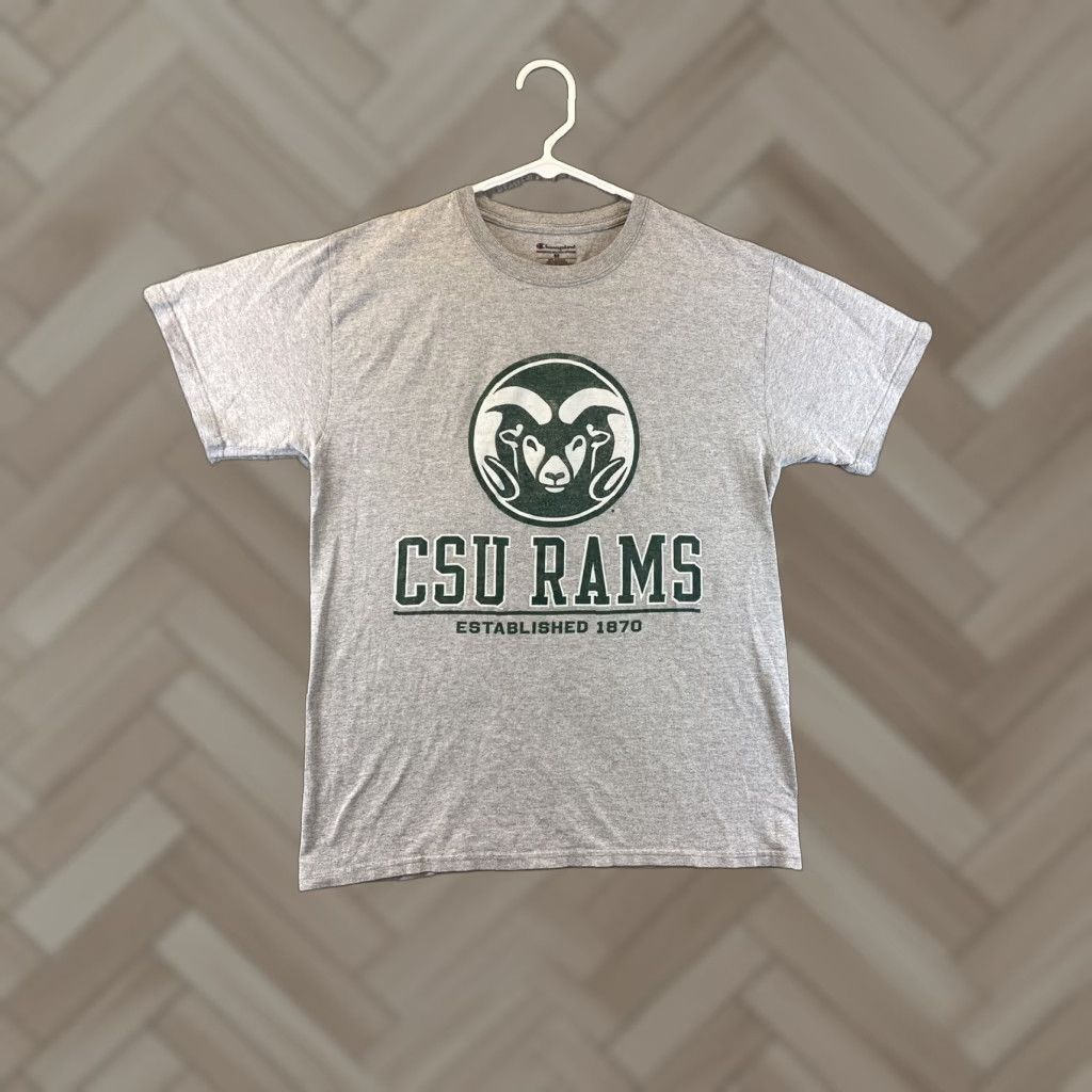 Champion Champion Colorado State Rams T-Shirt Men M Gray College NCAA Football Basketball Jersey Size US M / EU 48-50 / 2 - 1 Thumbnail