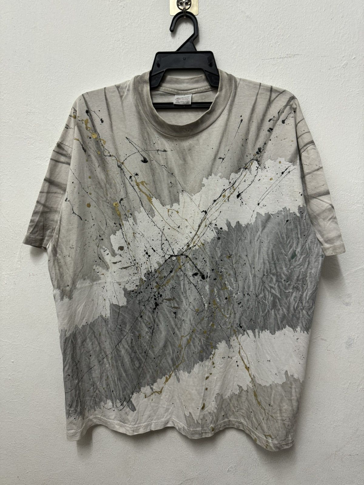 Vintage Vintage 80’s Jackson Pollock Shirt Size US XL / EU 56 / 4 - 1 Thumbnail