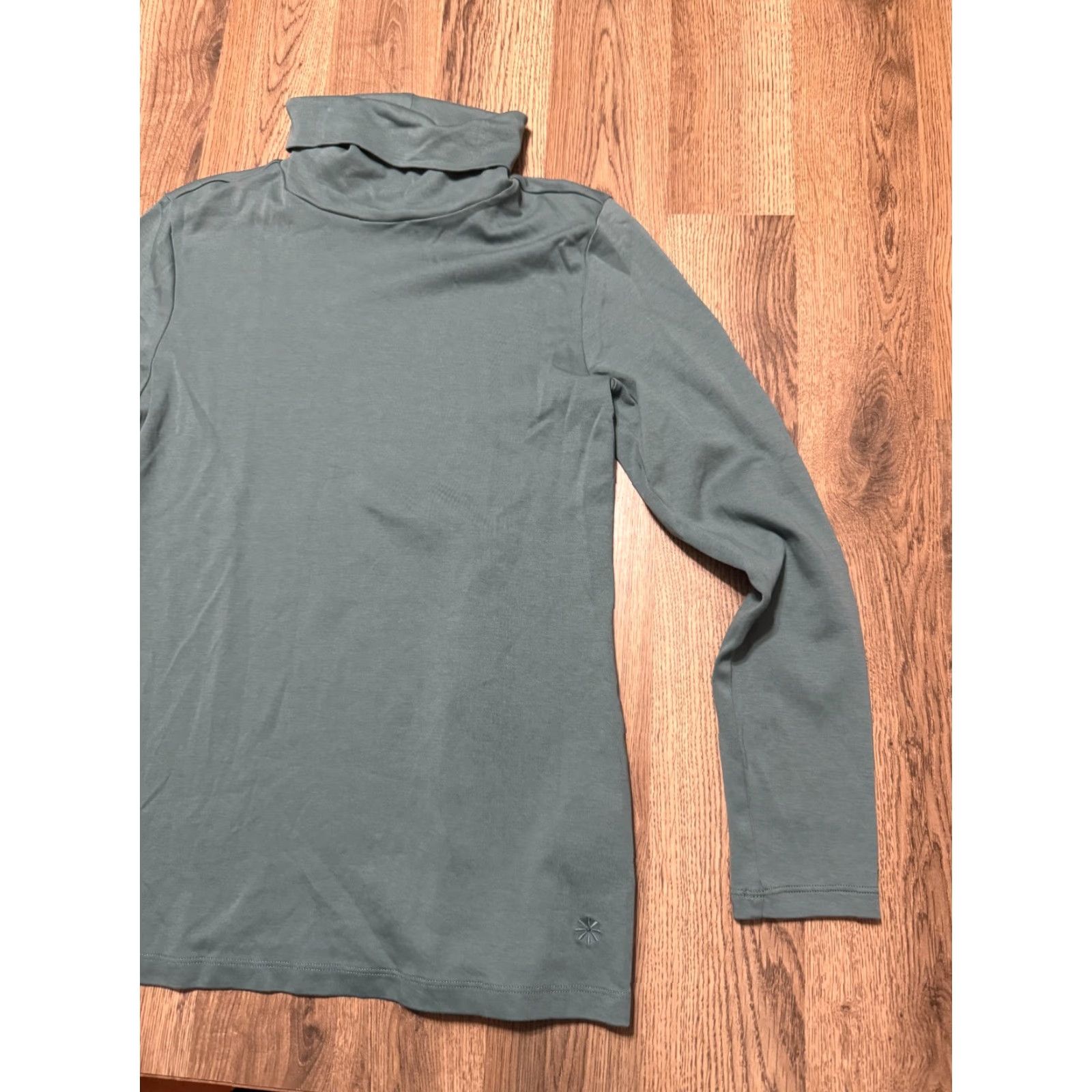 Isaac Mizrahi Isaac Mizrahi Live Shirt Women's Size Small Green Long Sleeve Turtleneck Size S / US 4 / IT 40 - 4 Thumbnail