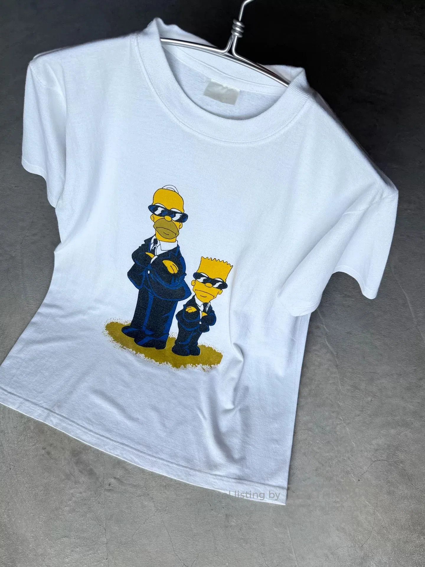 Vintage Vintage 00s Simpsons Men In Black Tee. Size US L / EU 52-54 / 3 - 8 Thumbnail