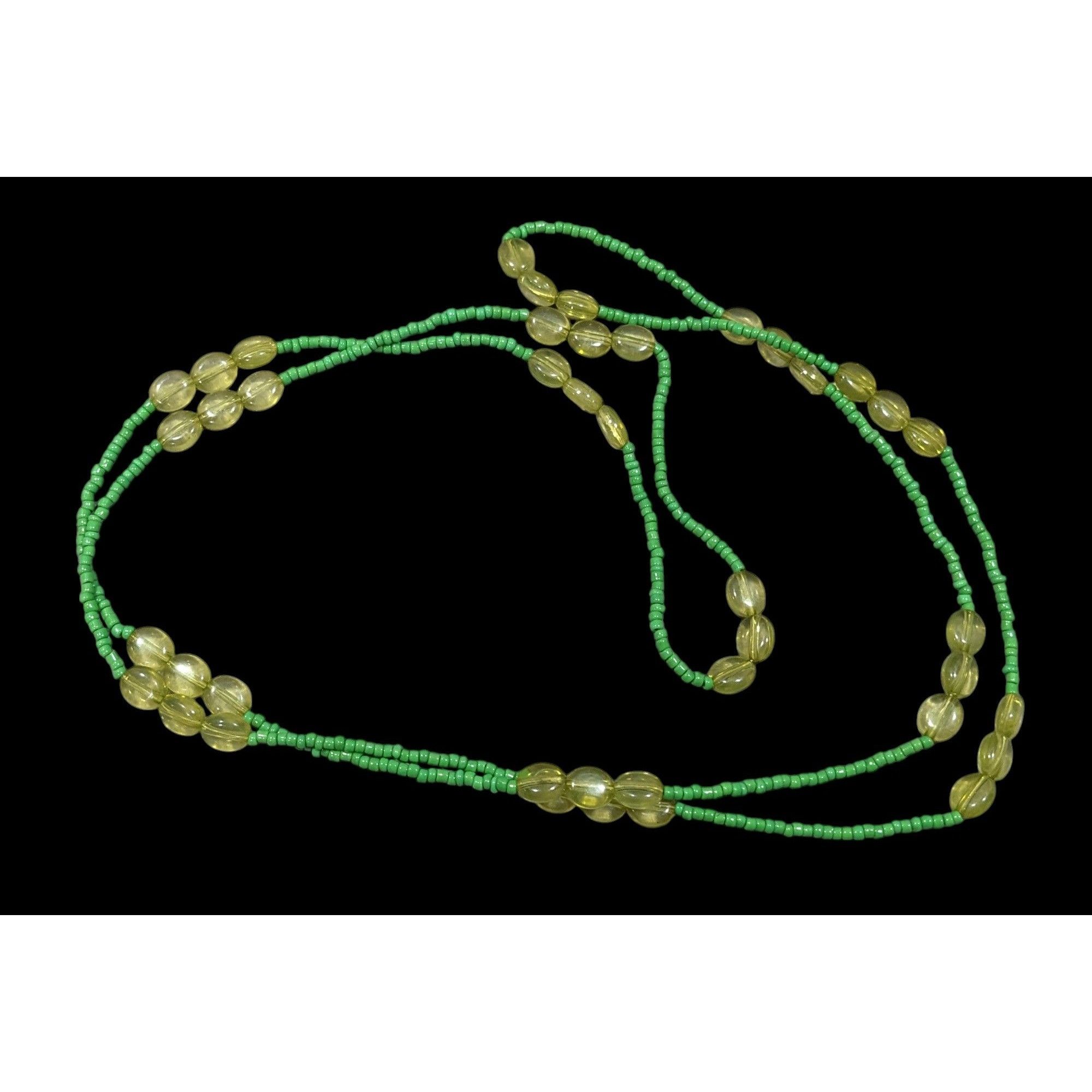 Other Cottagecore Casual Green Glass Beaded Necklace Size ONE SIZE - 1 Thumbnail