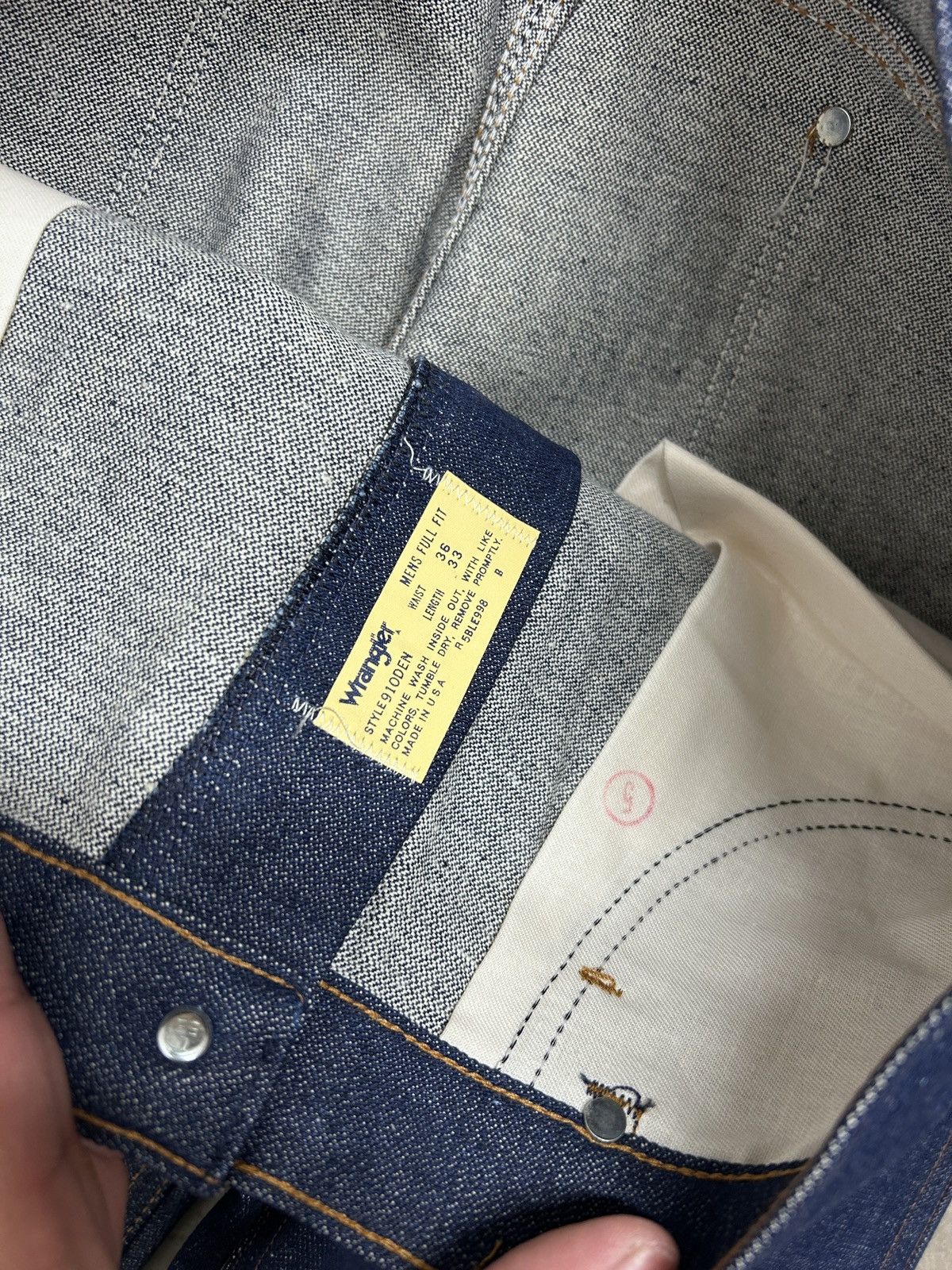 Wrangler VTG 70’s Wrangler NWT Full Fit Straight Leg Jeans Dead Stock Size US 36 / EU 52 - 6 Thumbnail